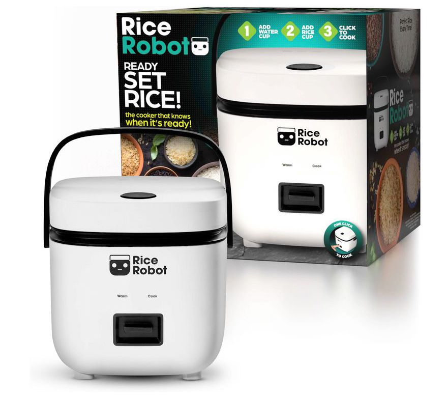 Rice Robot 1L Space Saving Ceramic Nonstick Rice Cooker