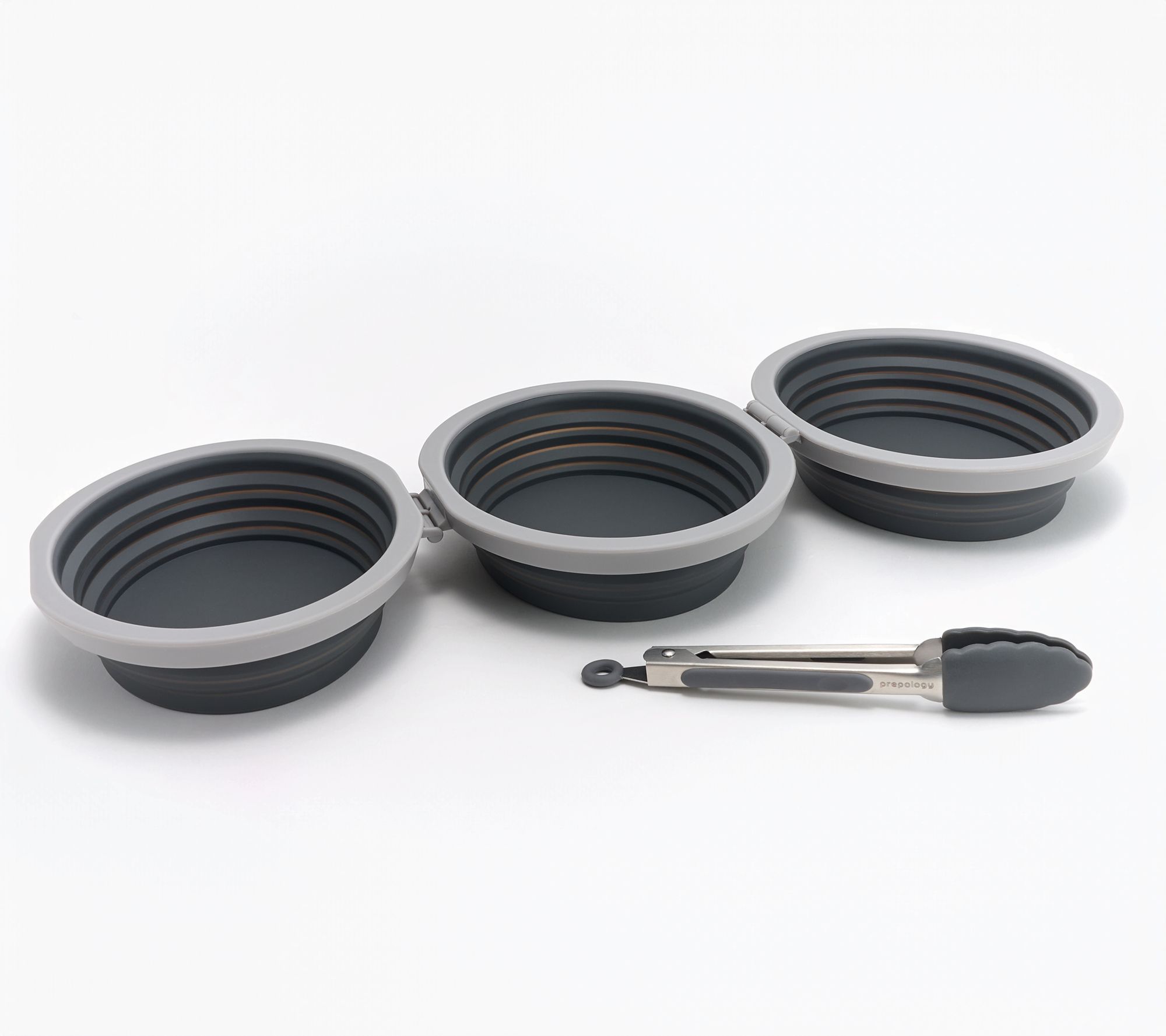  Prepology Silicone Collapsible Breading Station w/ Tong