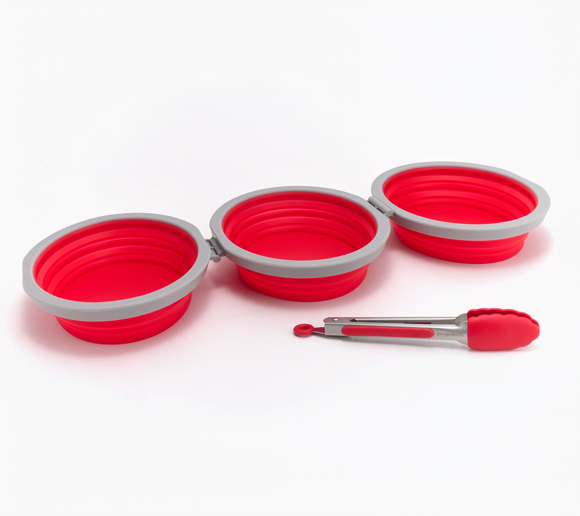 Prepology Silicone Collapsible Breading Station w/ Tong