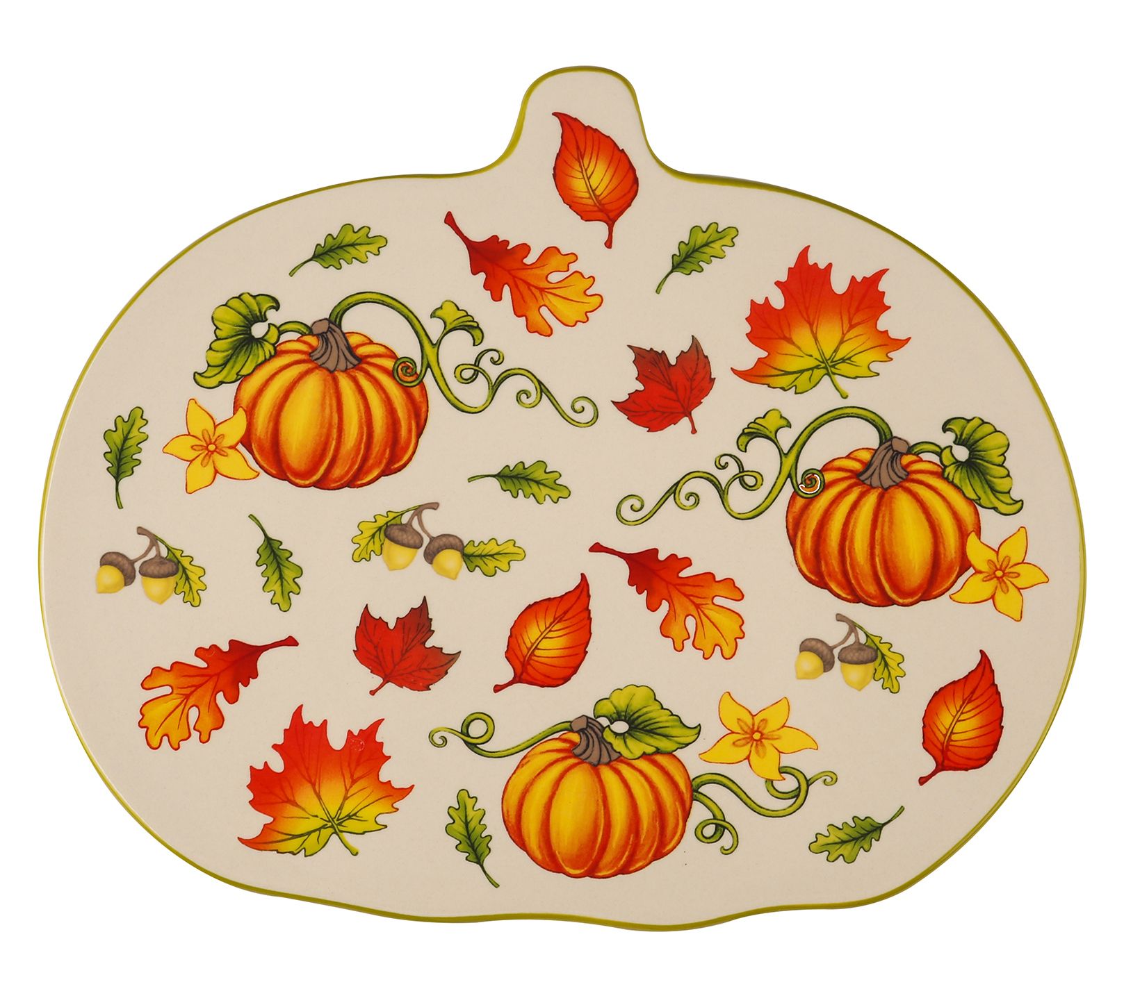 "As Is" Temp-tations 14" Ceramic Pumpkin LazySusan