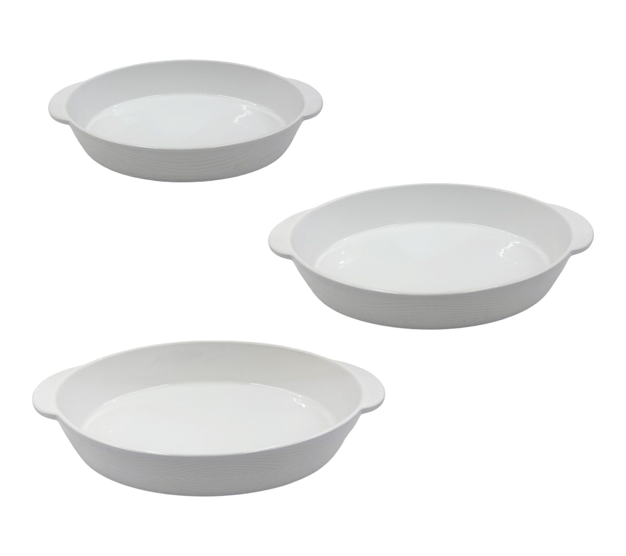 Temp-tations 3-Piece Oval Nesting Bakeware Set