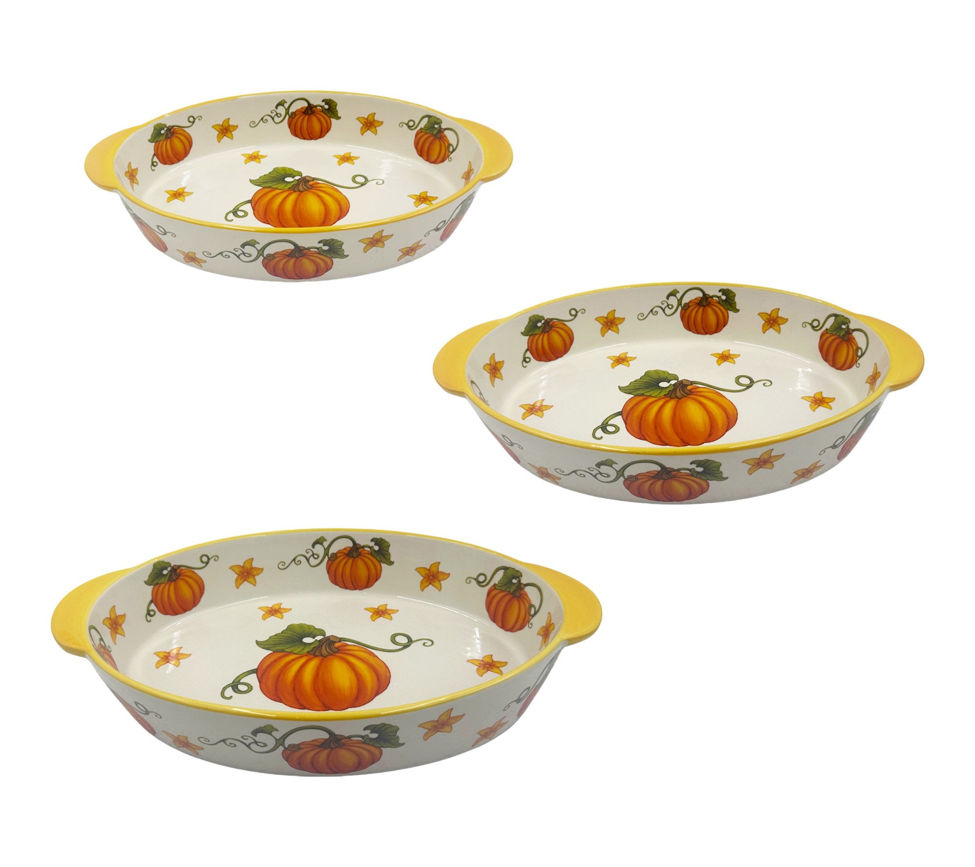 Temp-tations 3-Piece Oval Nesting Bakeware Set
