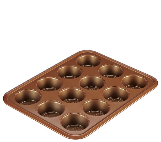 Ayesha Curry Bakeware 12-Cup Muffin Pan - Copper