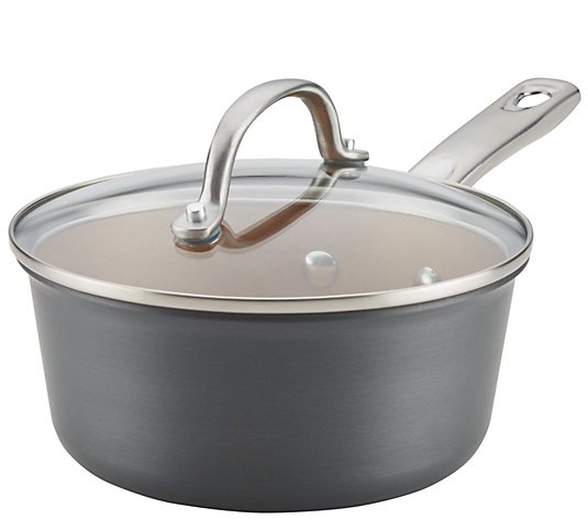 Ayesha Curry 2-qt Hard-Anodized Nonstick Covered Saucepan