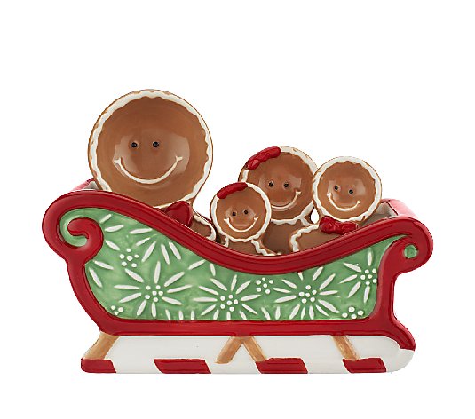 Temp-tations Gingerbread Measuring Spoons and Sleigh Holder