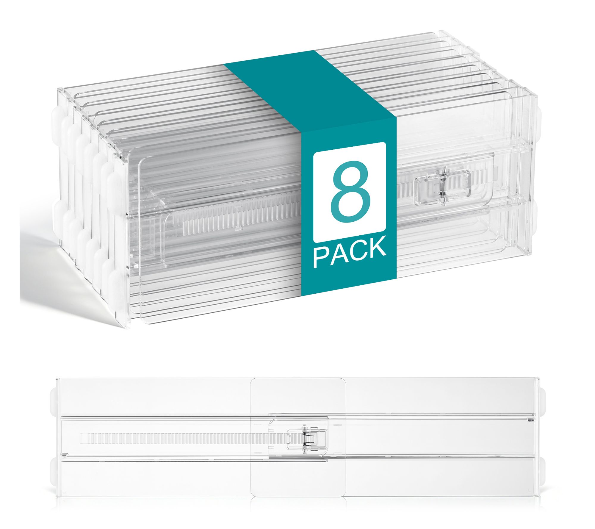 Sorbus Set of 8 Clear Drawer Dividers
