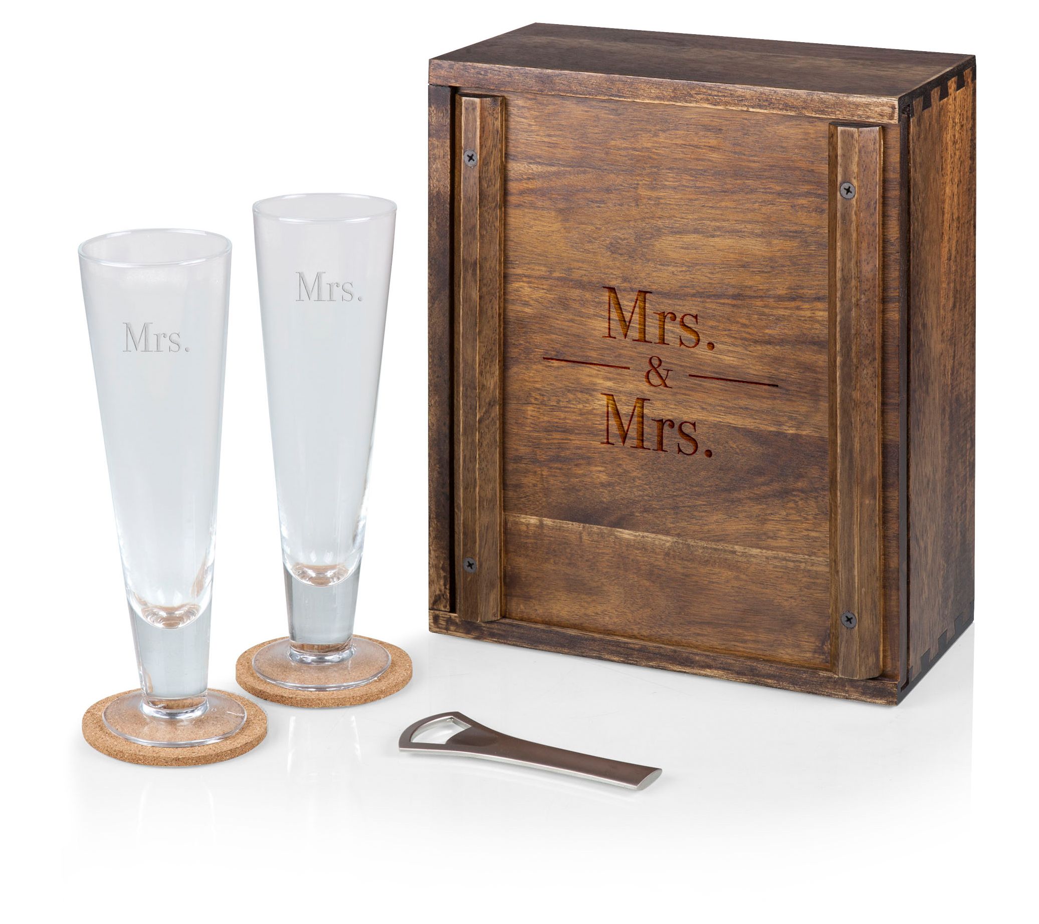 Legacy Mrs/Mrs Pilsner Beer Glass Gift Set