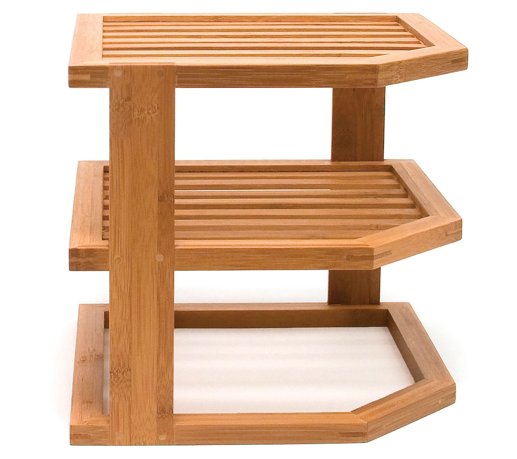 Lipper Bamboo 3-Tier Corner Shelf