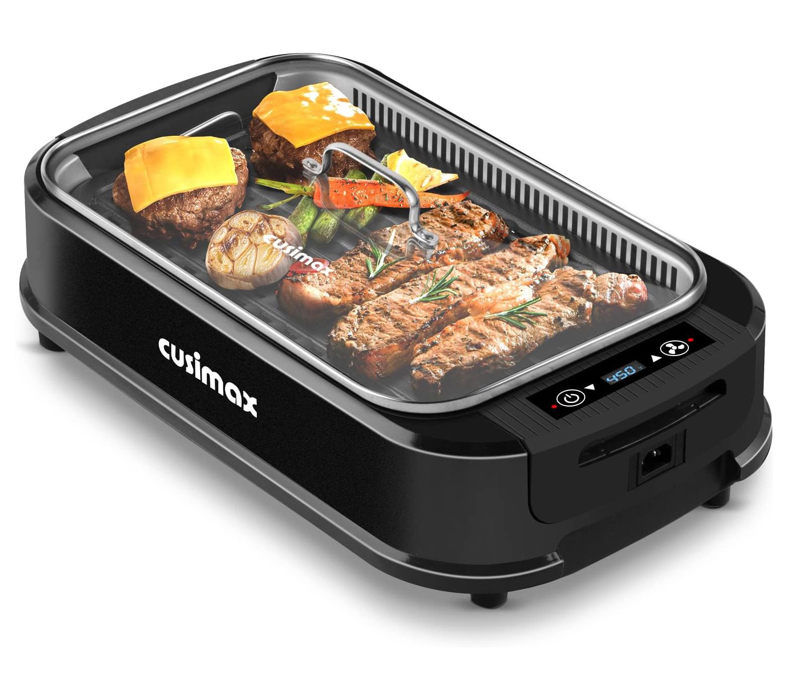 Cusimax Electric Portable Indoor Smokeless Grill - QVC.com