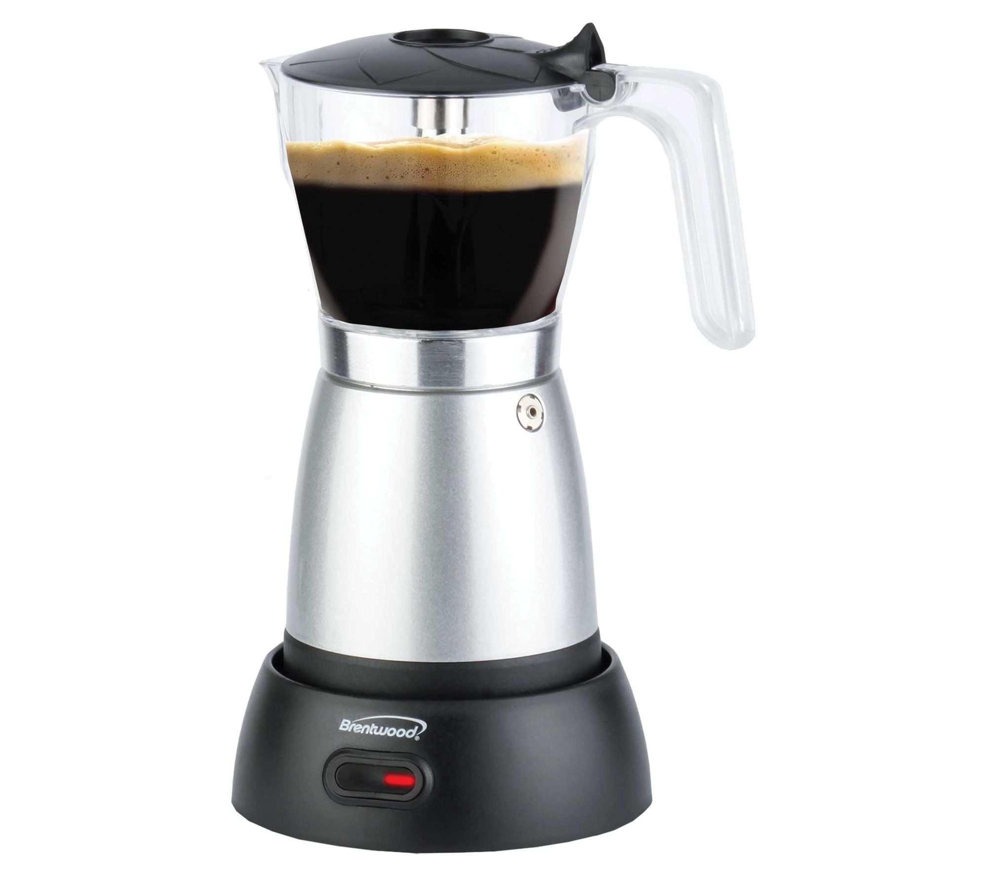 Brentwood 6-Cup Electric Moka Pot Espresso Mach ine