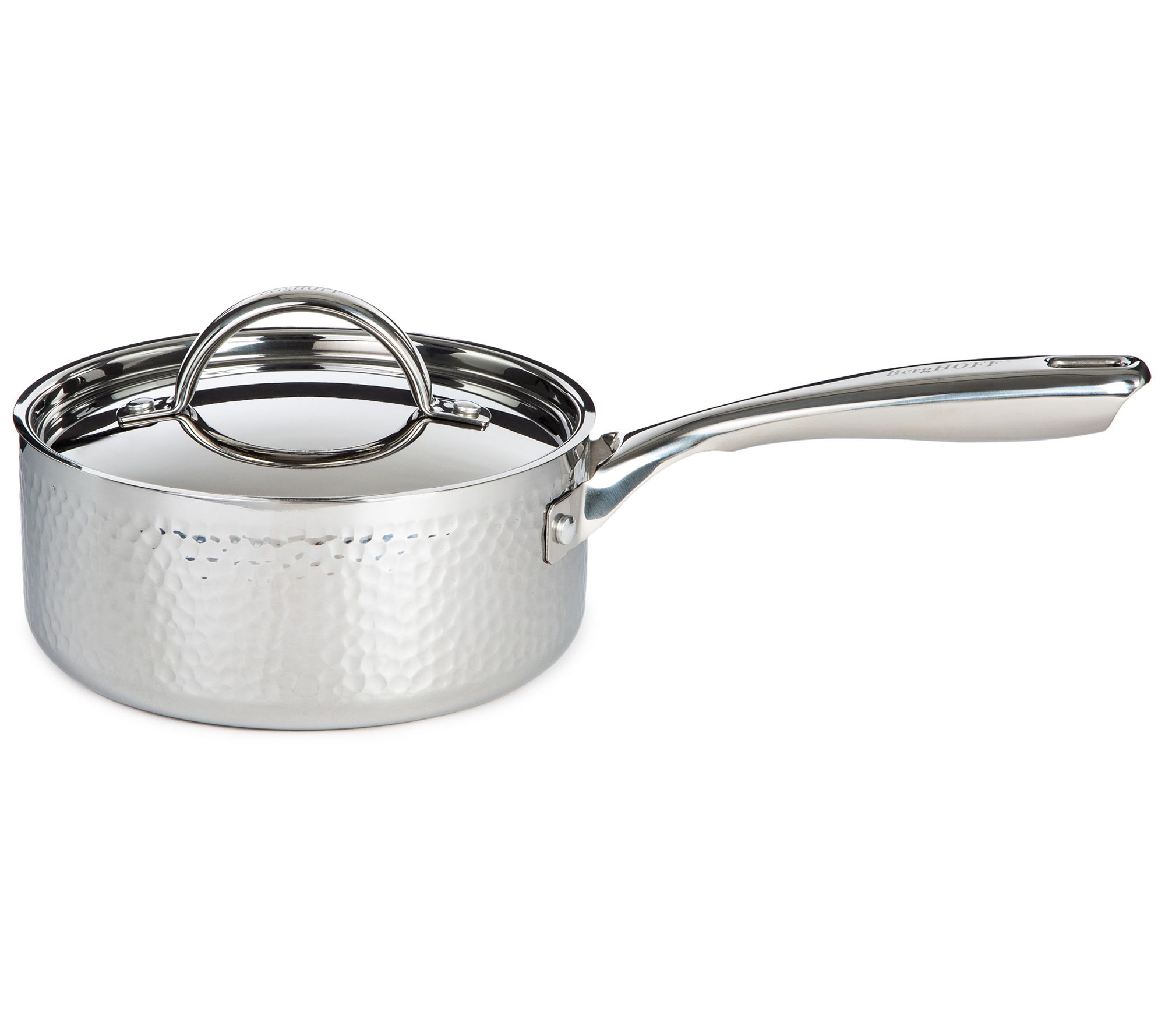 BergHOFF Vintage Tri-Ply 18/10 SS 7" Saucepan 2qt., Hammered