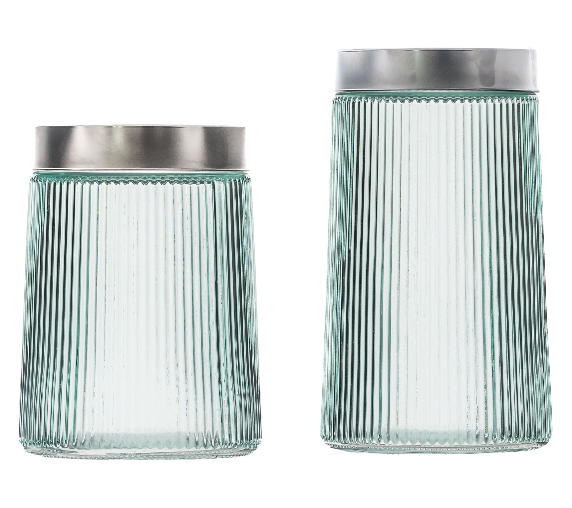 10 Strawberry Street 2pc Lafayette Glass Canister Set