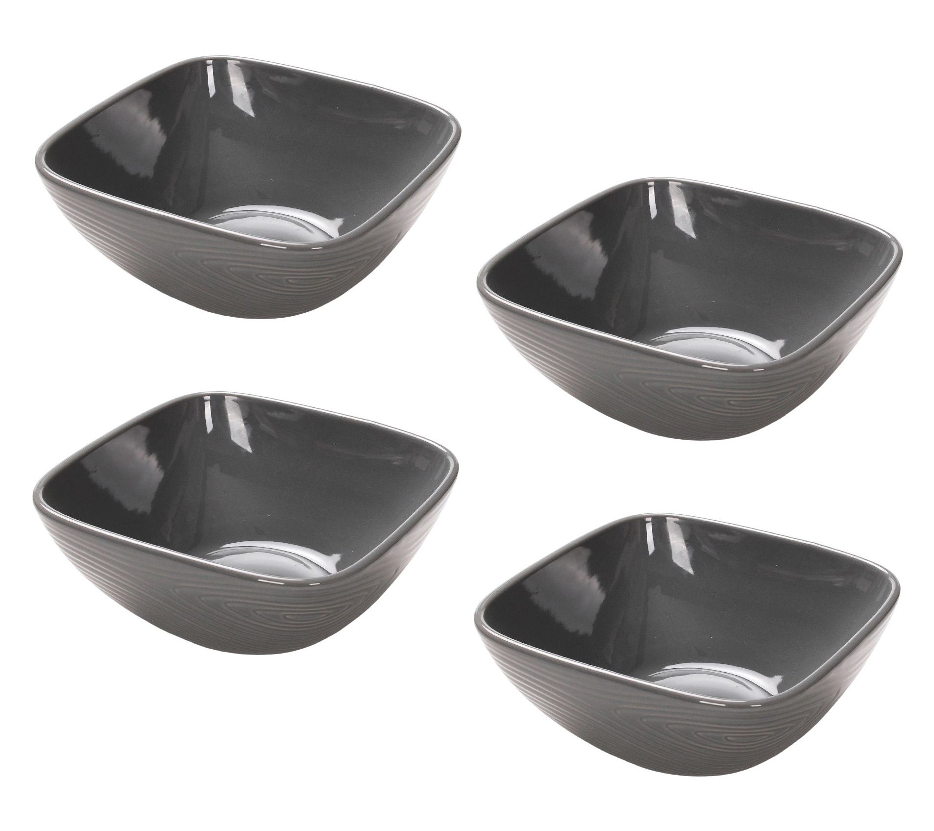 "As Is" Temp-tations Woodland Set of (4) 24-oz Cereal Bowls