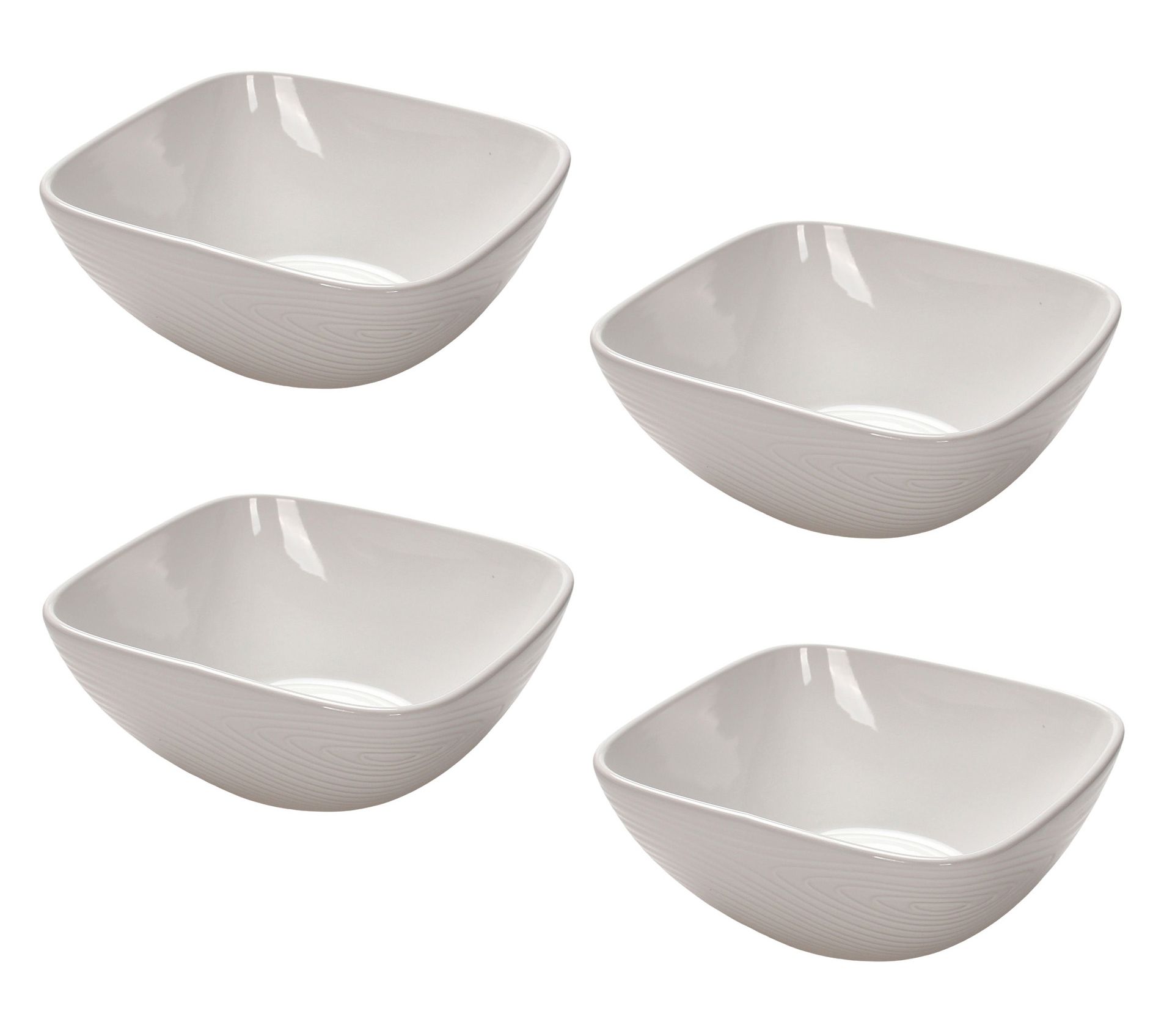 "As Is" Temp-tations Woodland Set of (4) 24-oz Cereal Bowls
