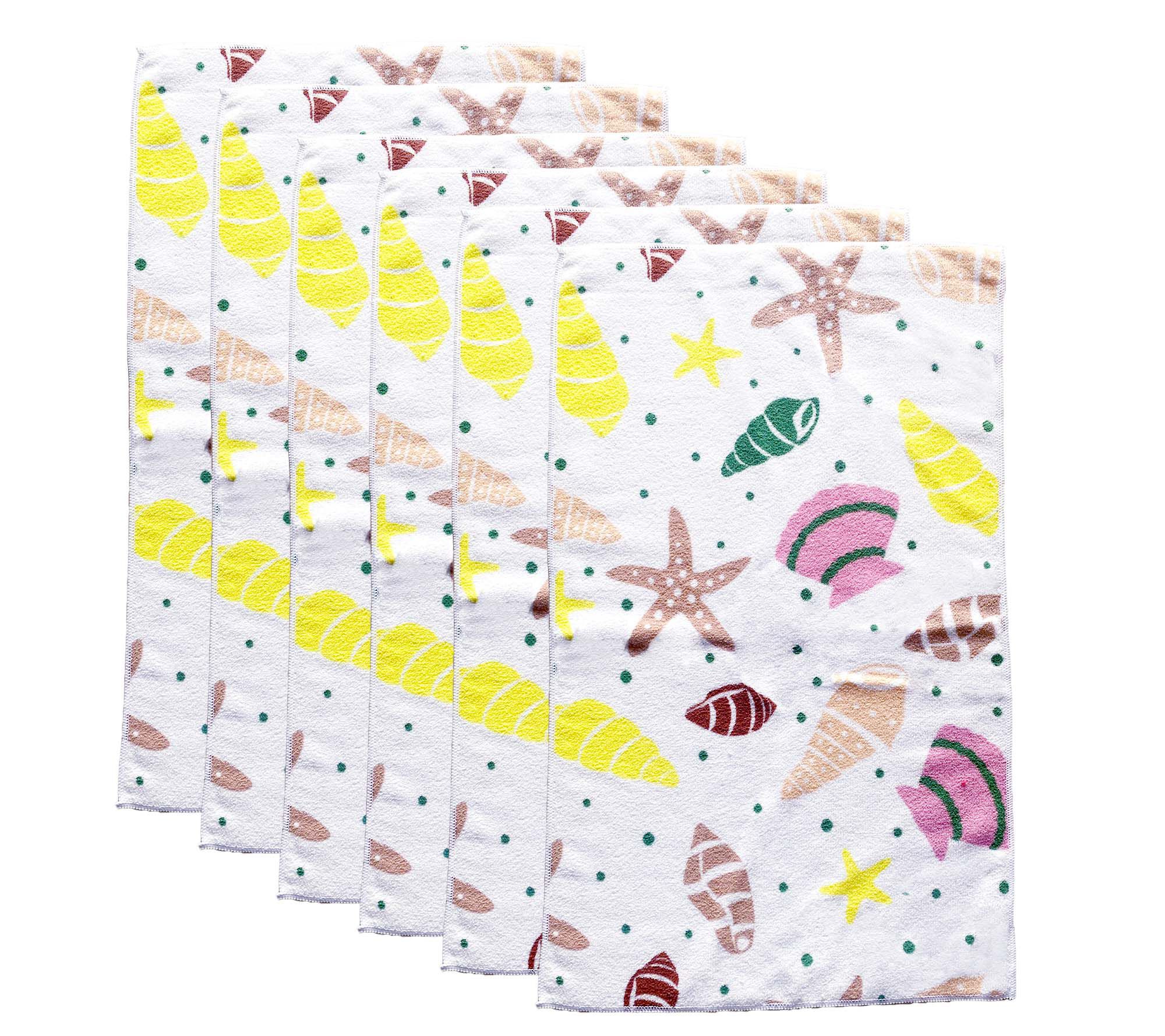 "As Is" Temp-tations Set/6 15" x 25" Microfiber Towels