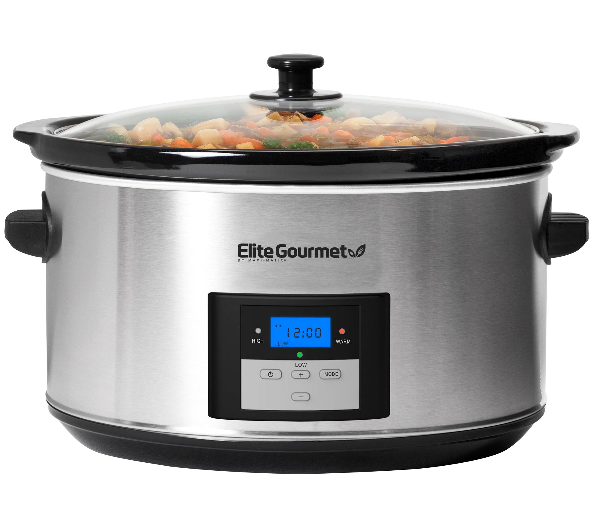 Elite Gourmet 8.5-qt Stainless Steel Digital Sow Cooker 