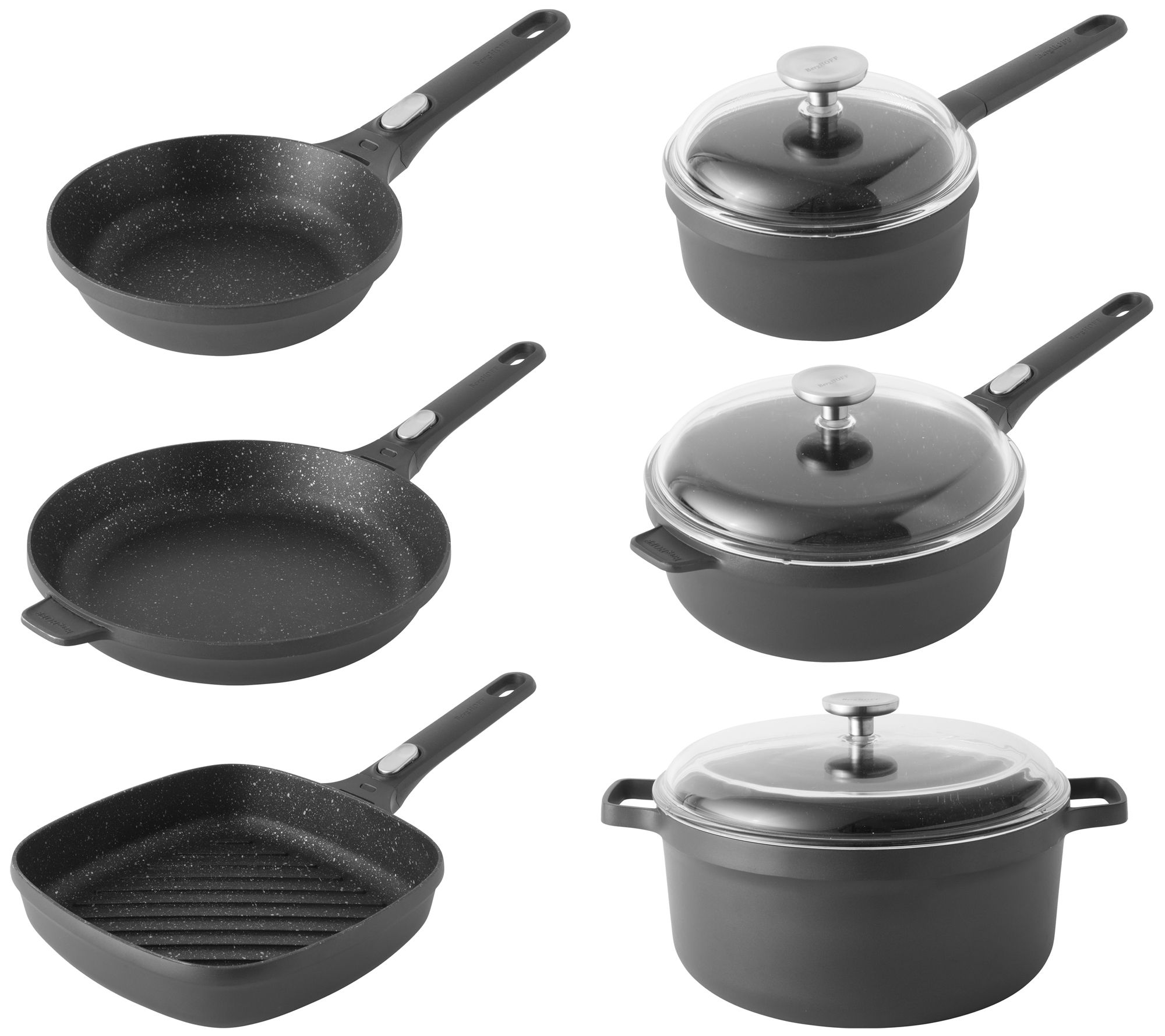 GEM 9-Piece Cookware Set, Black