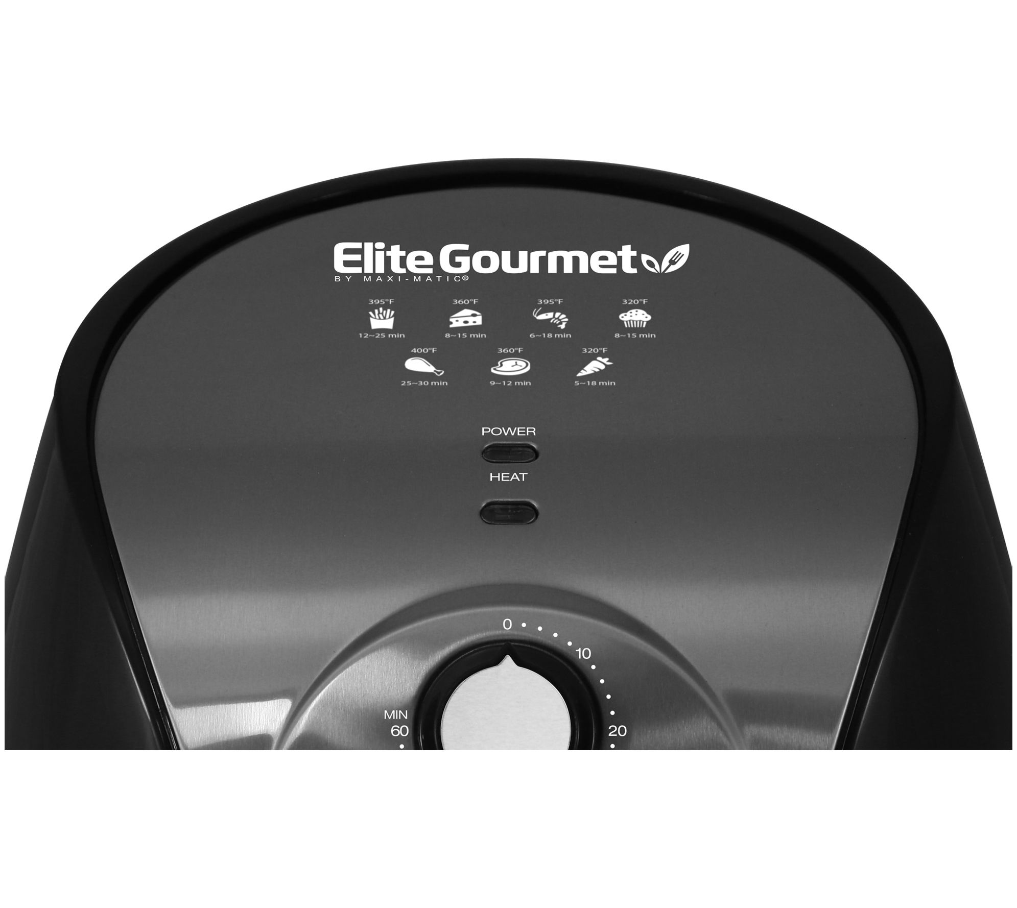 Elite Gourmet 5.3 Qt. Air Fryer (black) 