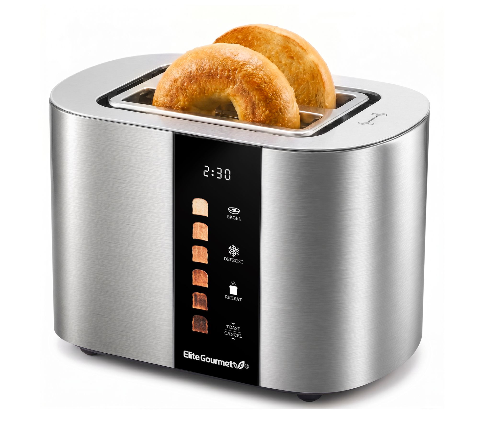 Elite Gourmet 2-Slice Motorized Touchscreen Toaster