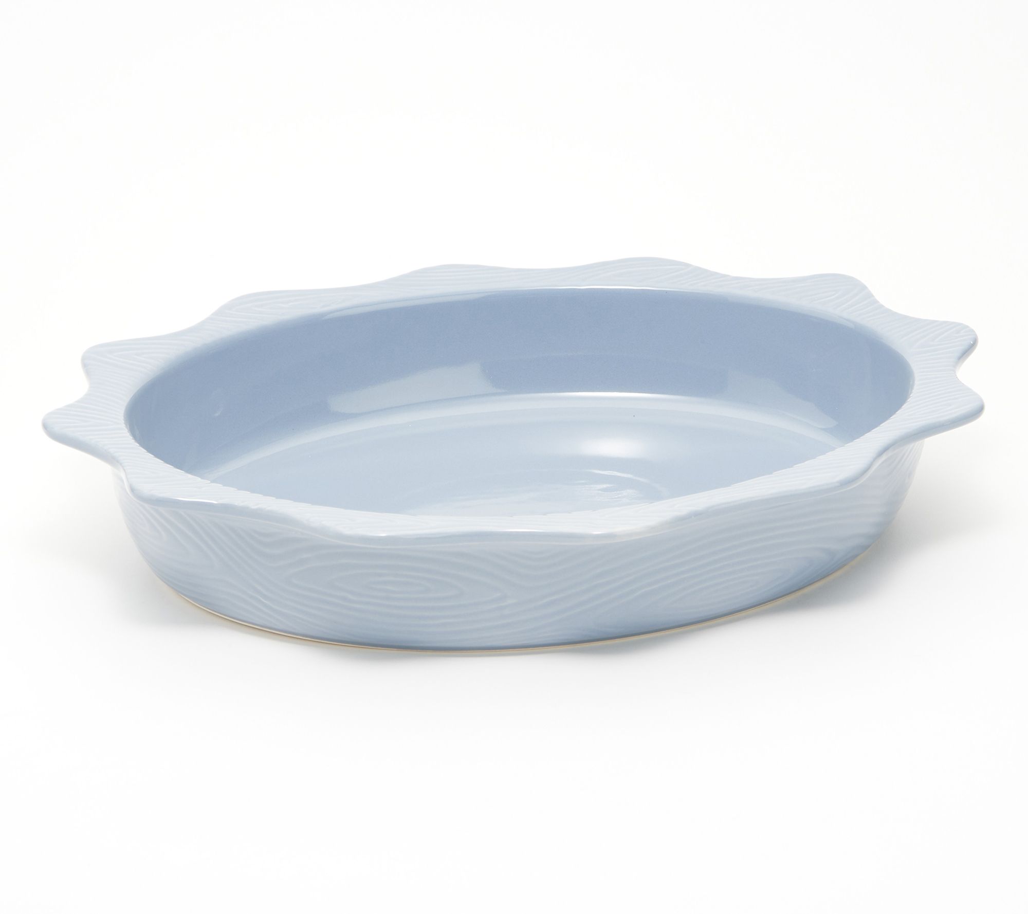 Temp-tations Woodland 3-qt Scalloped Edge Oval Baker - QVC.com