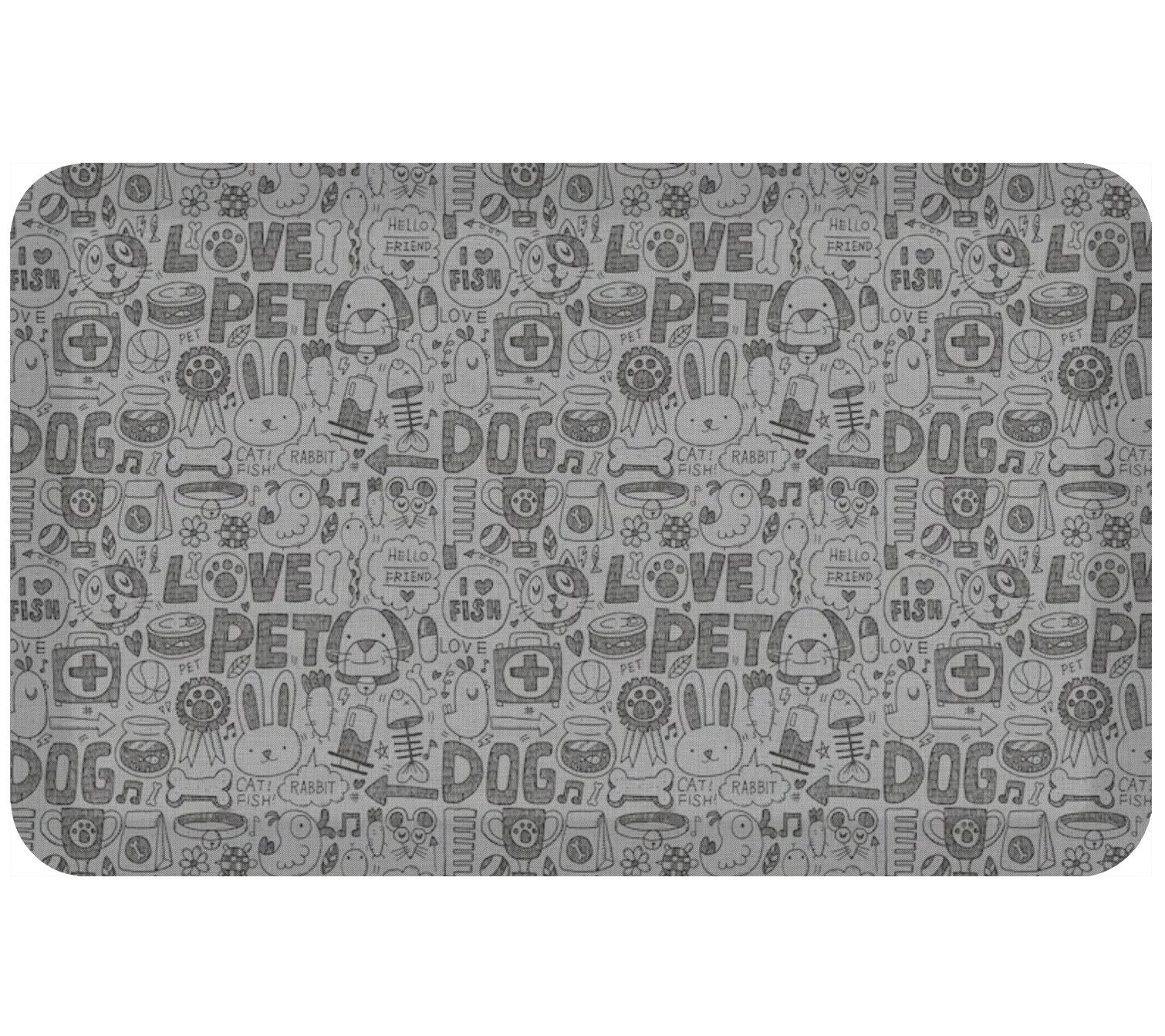 GelPro 20" x 32" Pet Graffiti Designer Comfort Mat