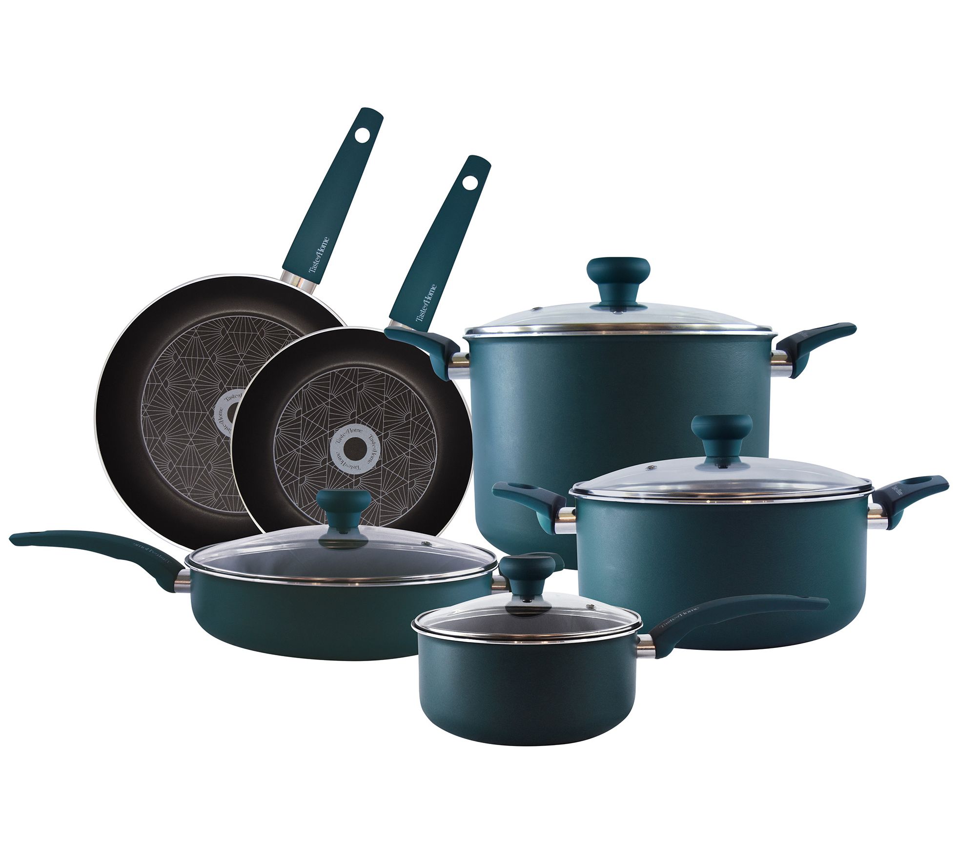 Taste of Home 10-Piece Nonstick Aluminum Cookware Set