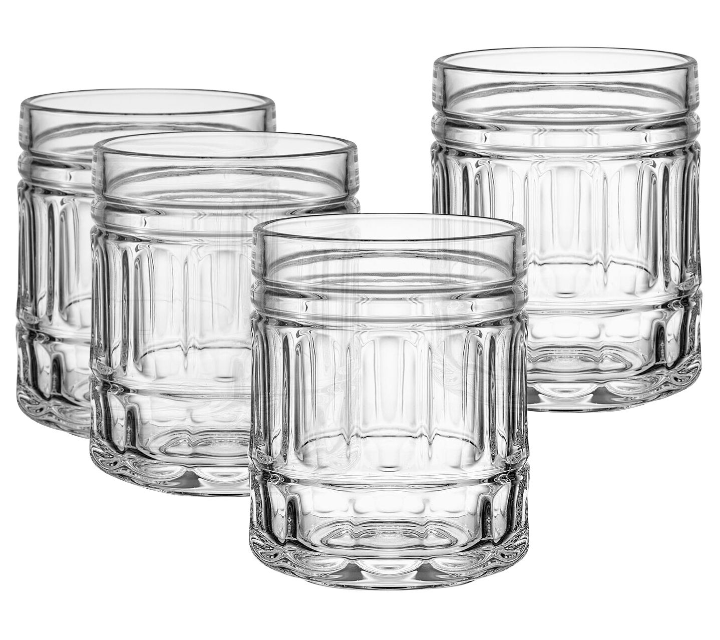 Mikasa Cora 14 oz. Stemless Wine/Double Old-Fashioned Glasses, Set of 4