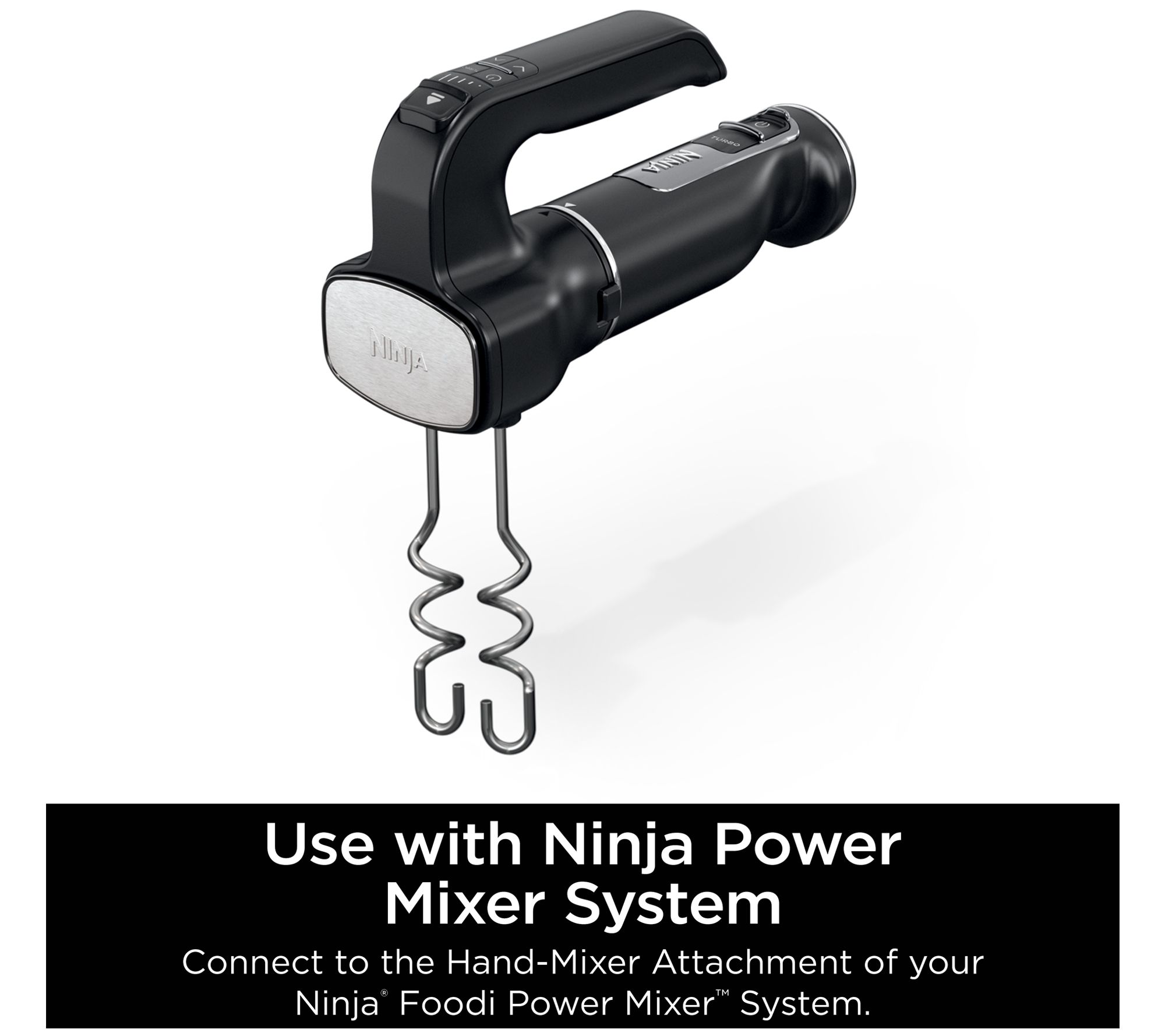 Ninja Foodi Power Mixer System Blender and Hand Mixer w/ Dough Hooks 