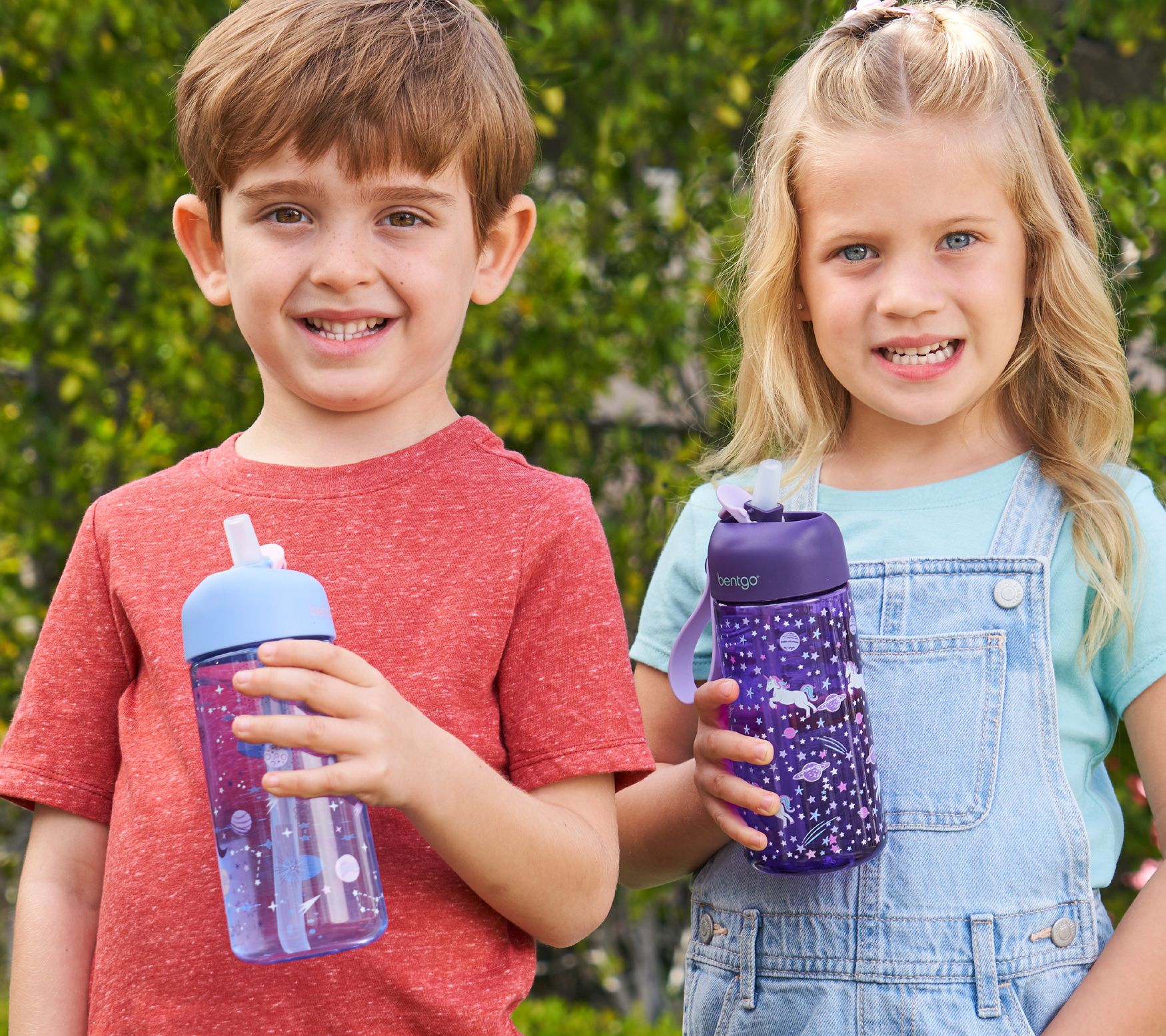 Bentgo Kids Prints Water Bottle 2-Pack - Dino 