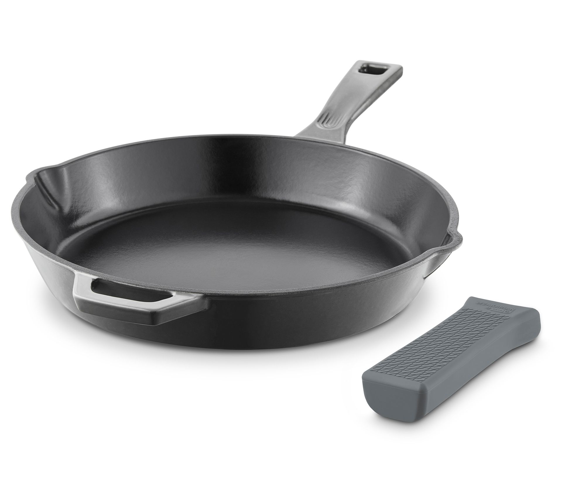 Zakarian by Dash 12" Cast Iron Skillet w/ Silicone Handle