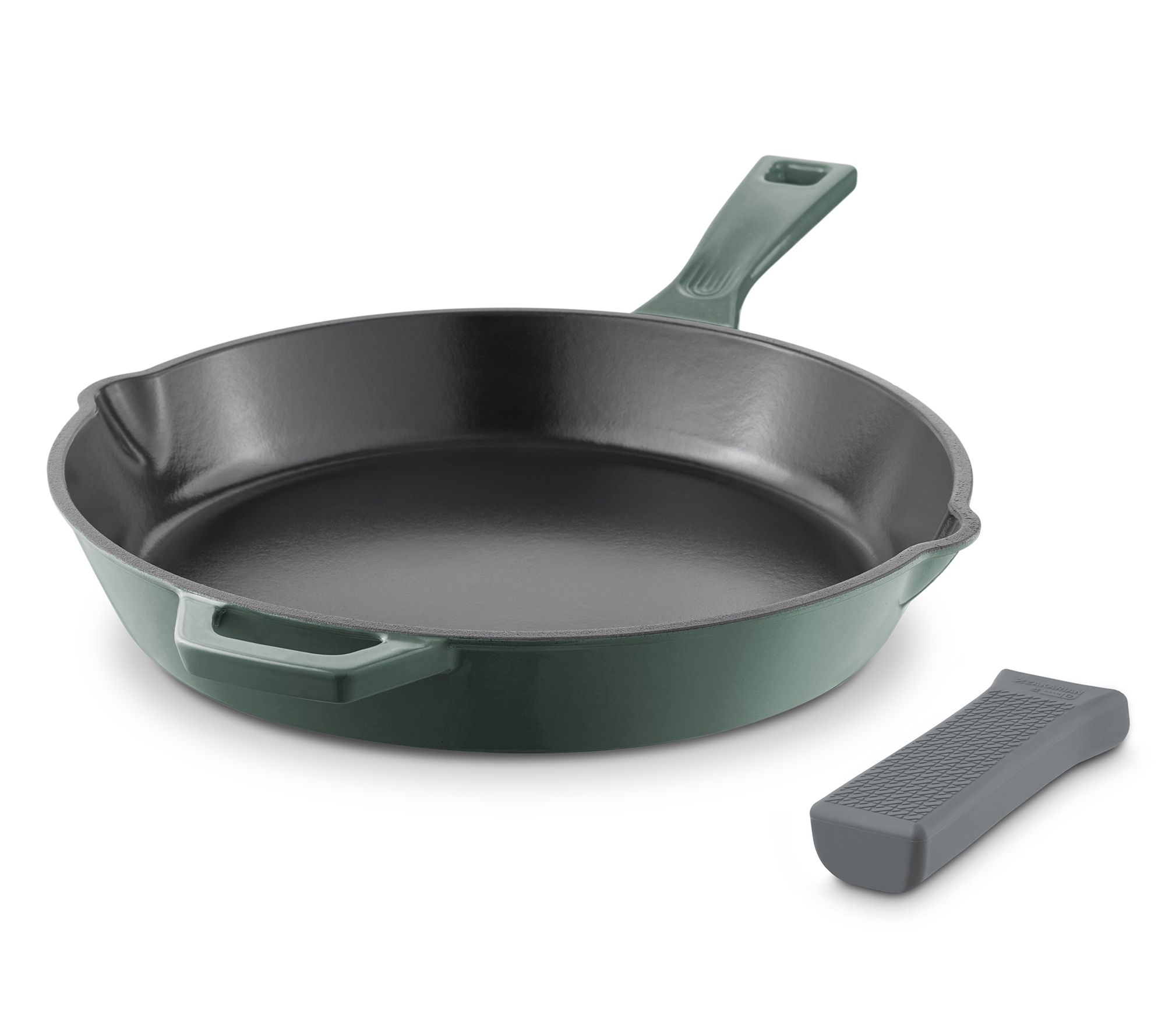 Zakarian by Dash 12" Cast Iron Skillet w/ Silicone Handle