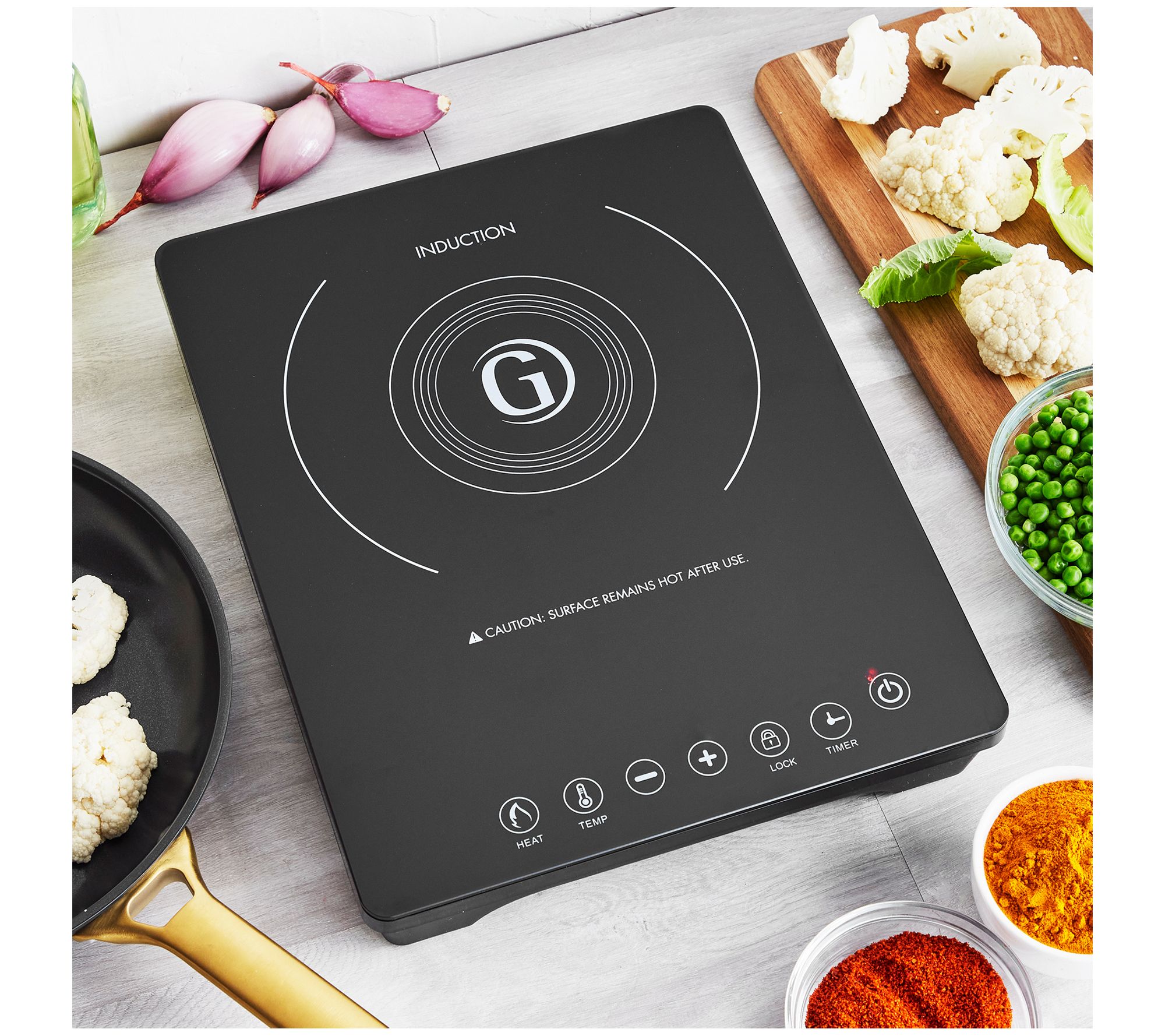 Multi-function 1800W Portable Induction Cooker Cooktop Burner Black by Classic Cuisine