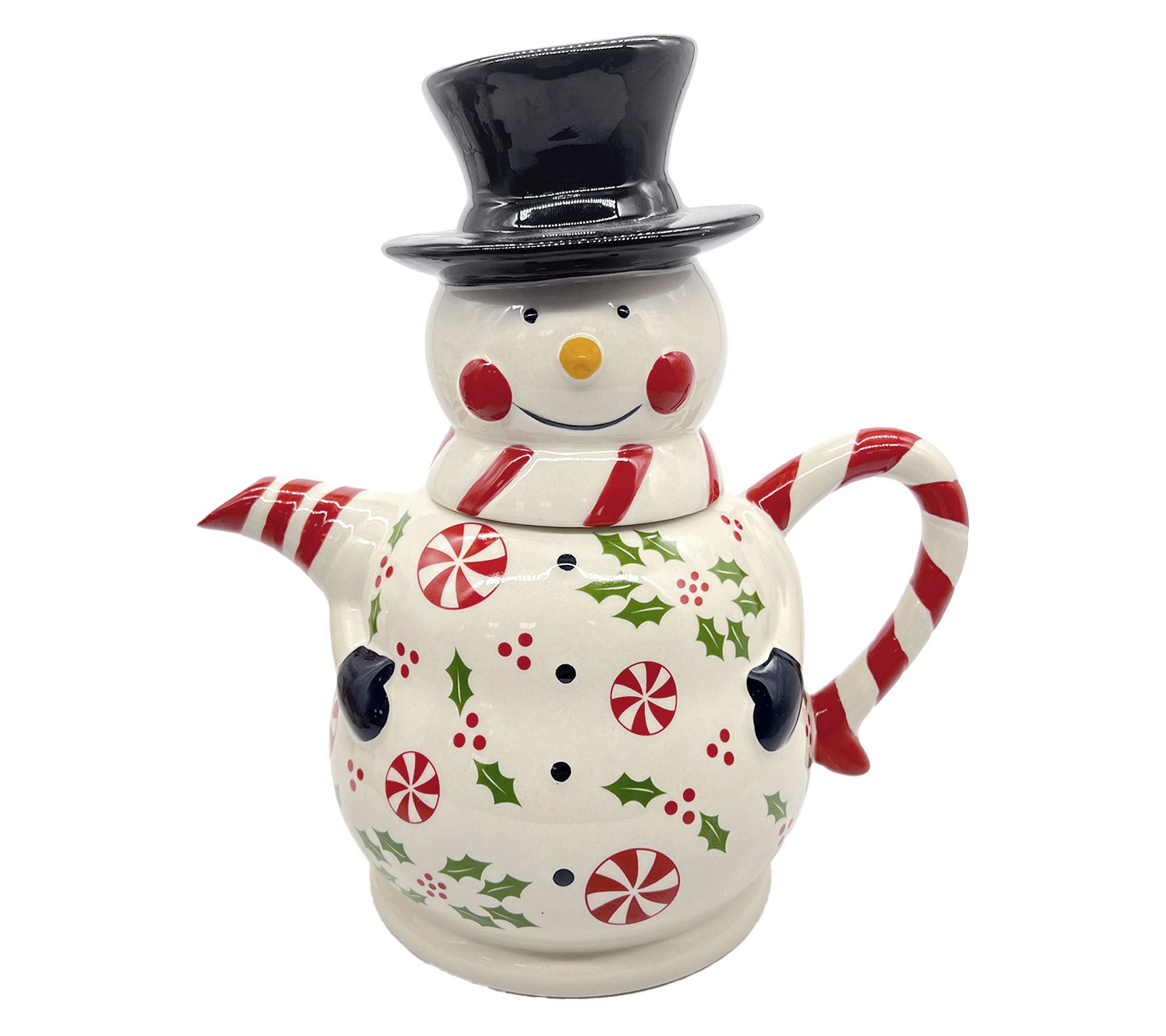 Temp-tations Nostalgic Seasonal 1.75-qt Snowman Teapot