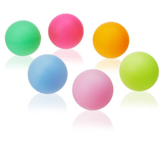 TRUE Colorful Beer Pong Balls, Set of 6