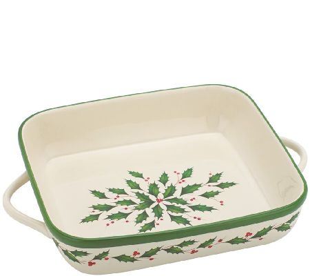  Lenox Holiday Small Square Baker: Home & Kitchen