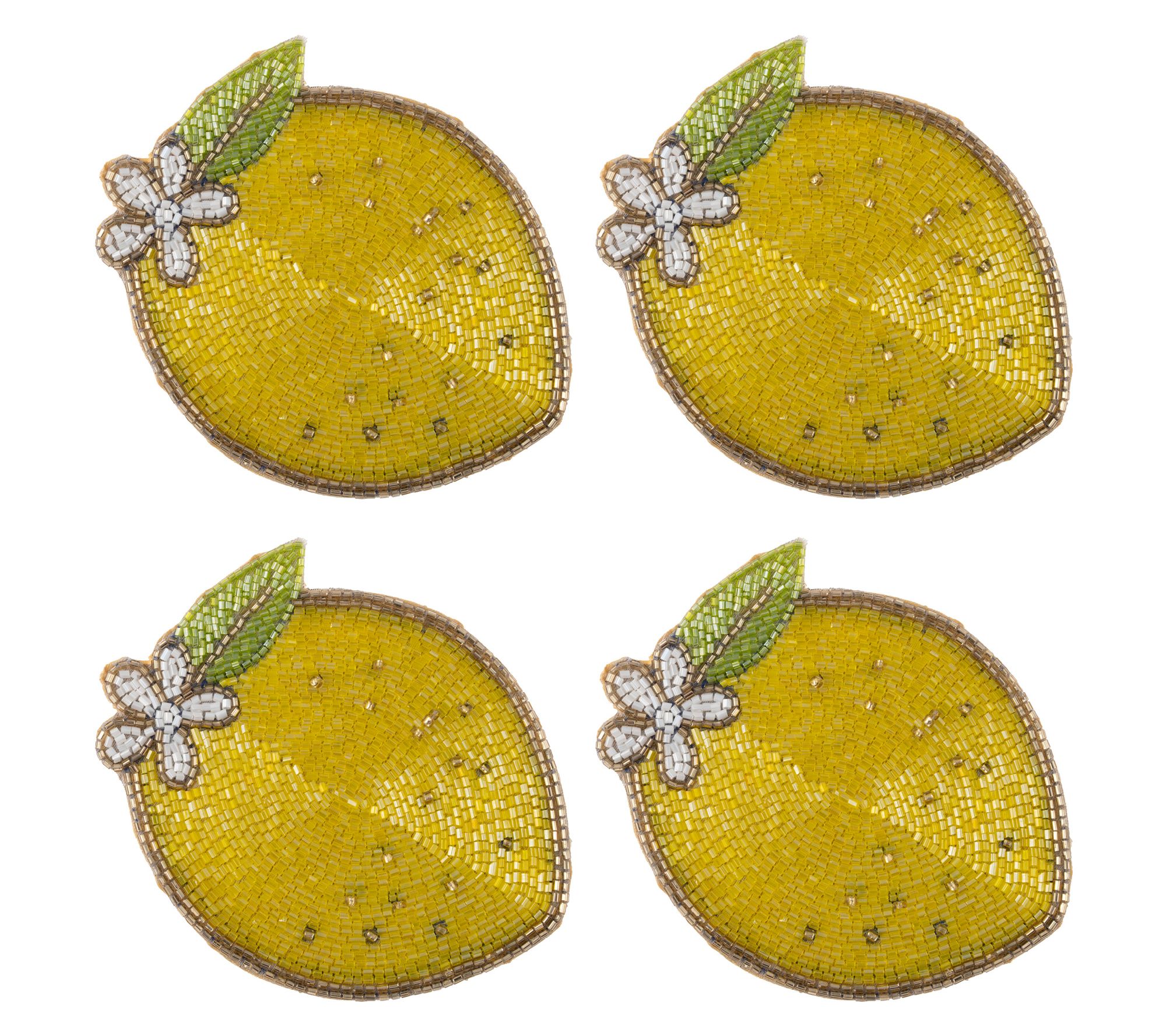 Karma Set of 4 Beaded Coasters