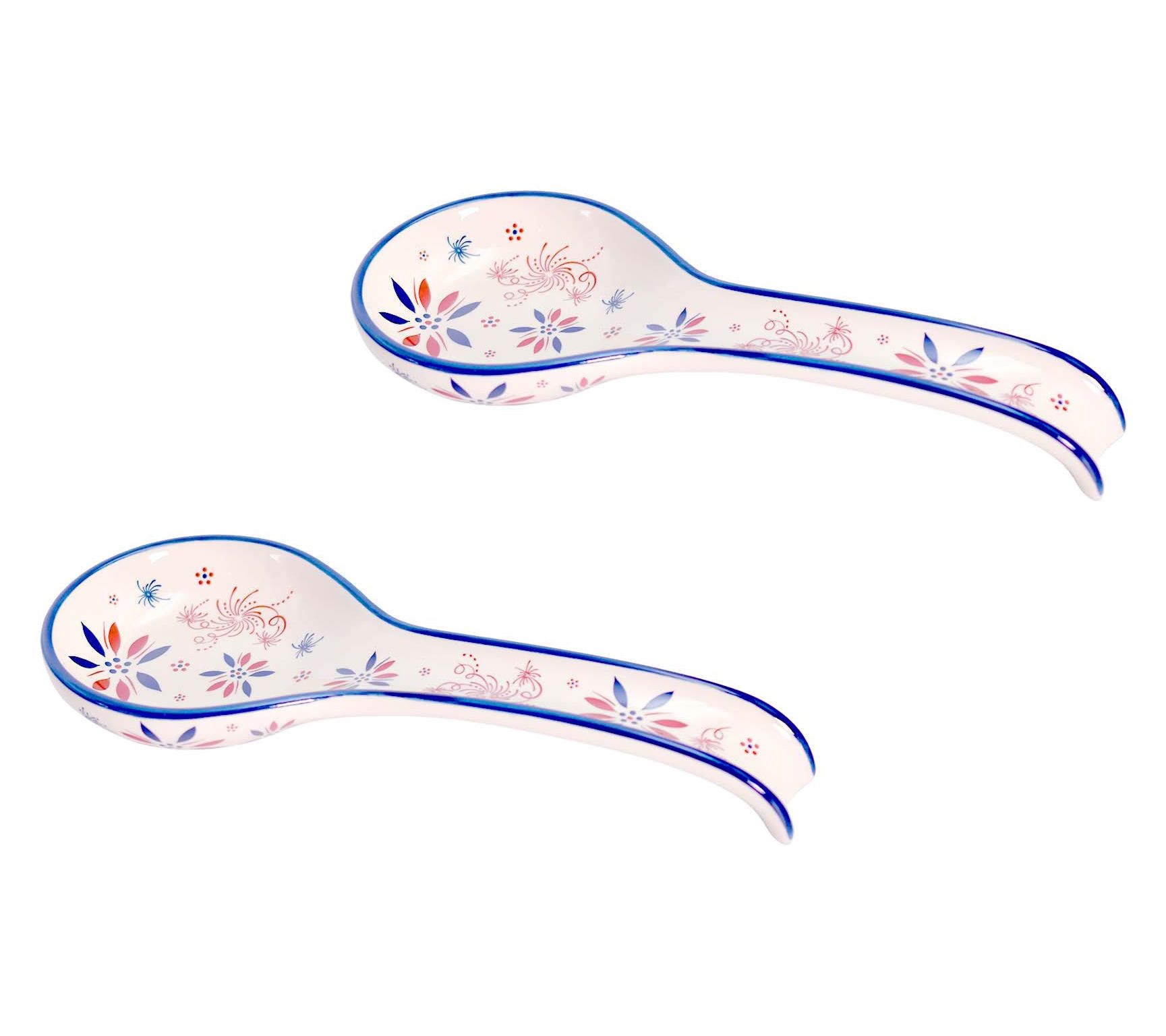 "As Is" Temp-tations Seasonal Set of 2 Long Stem Spoon Rests