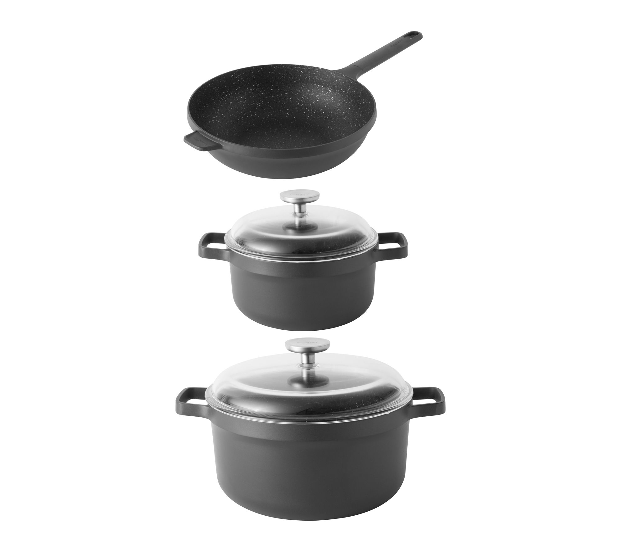 BergHOFF GEM 5Pc Non-stick Cast Aluminum  Cookw are Set