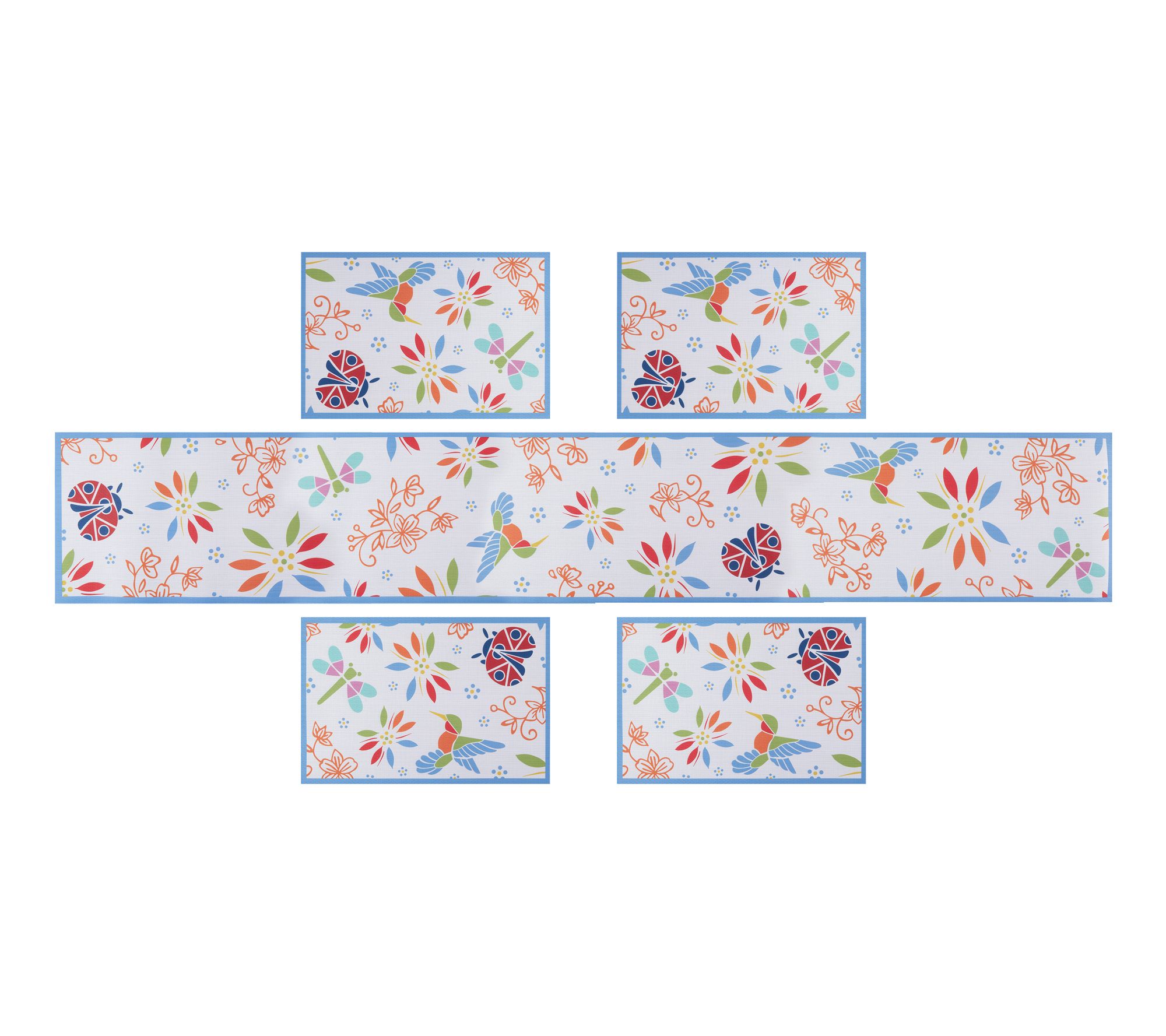 "As Is" Temp-tations Set/4 13" x 19" Placemats & 72" Table Runner