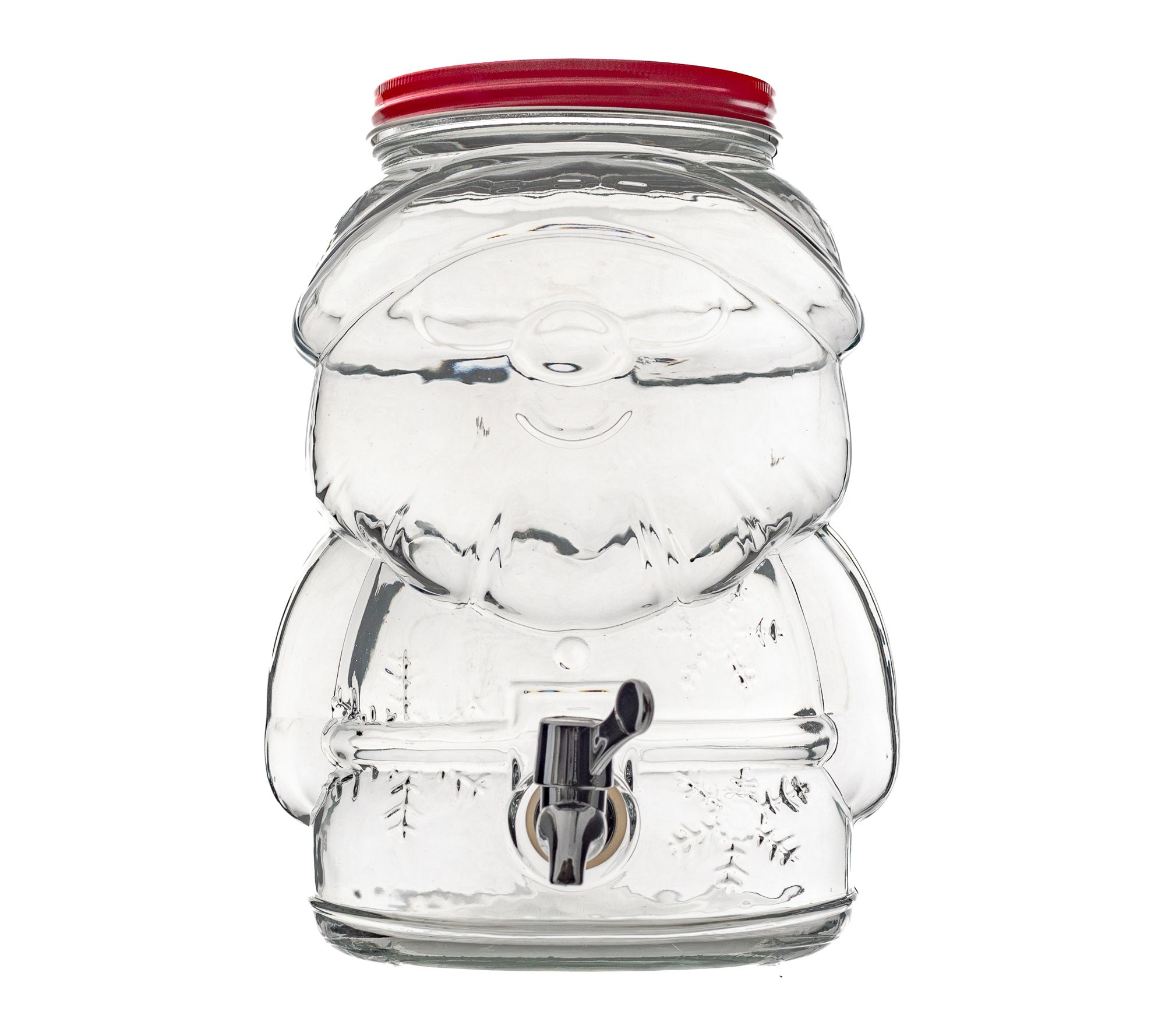 10 Strawberry Street Glass Santa Drink Dispenser