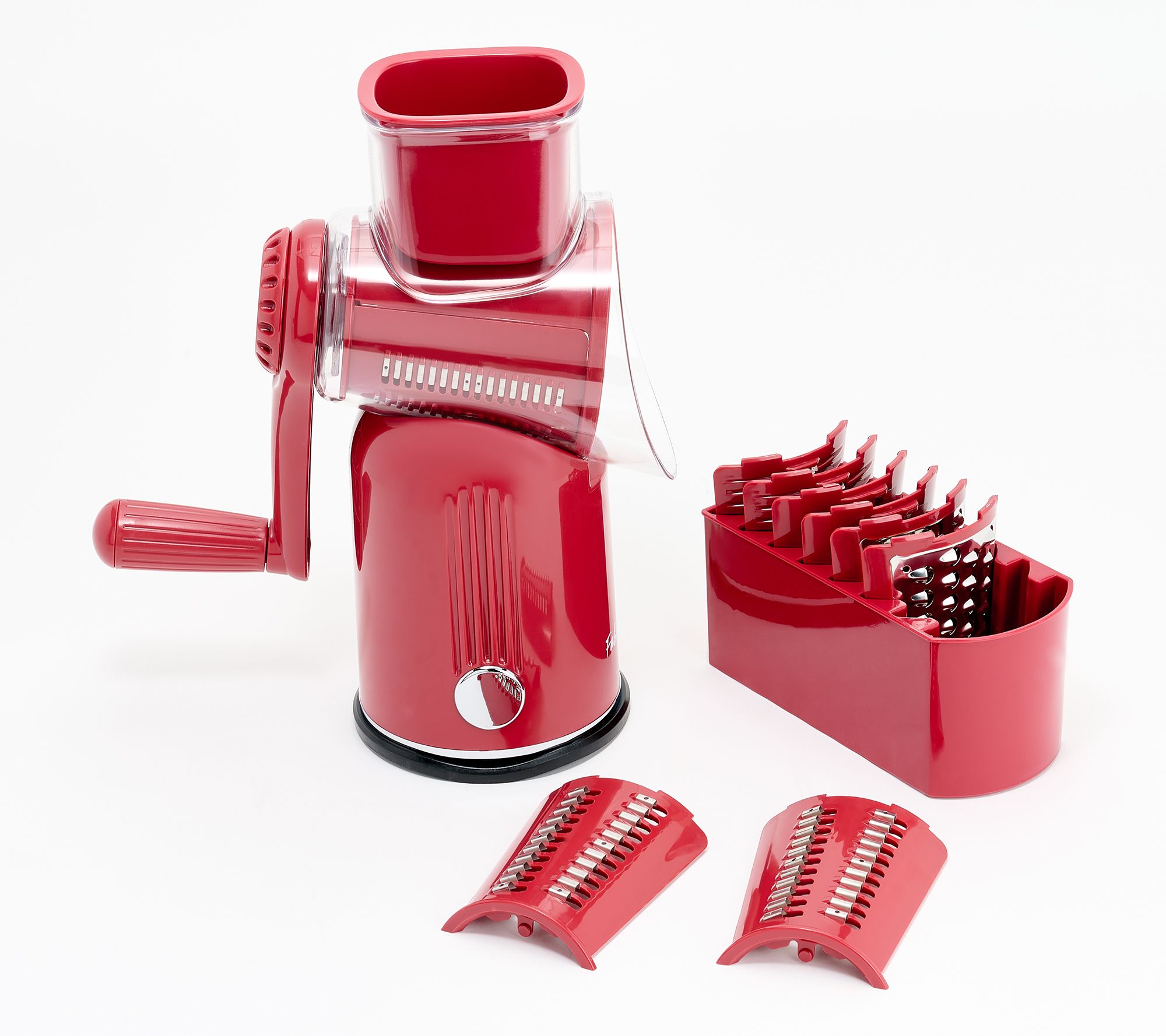 "As Is" Fabio Viviani Rotary Grater with 5 Blades & Storage Box