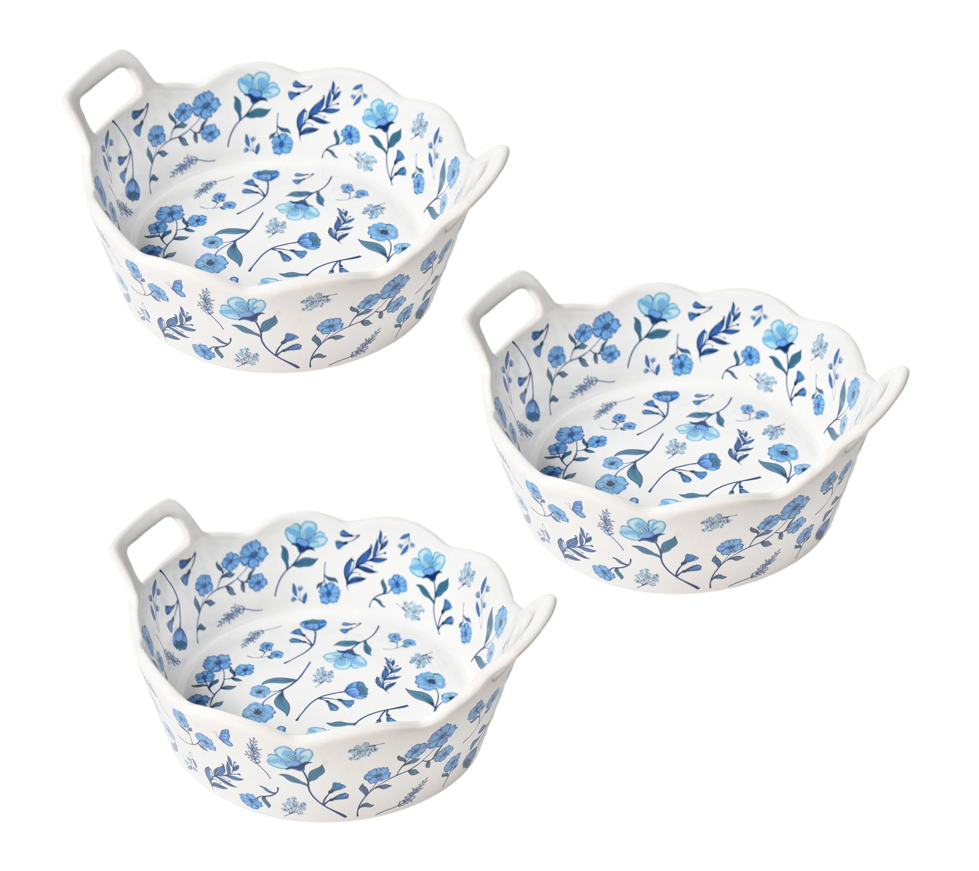 Temp-tations Set of (3) Round Nesting Mini Bakers