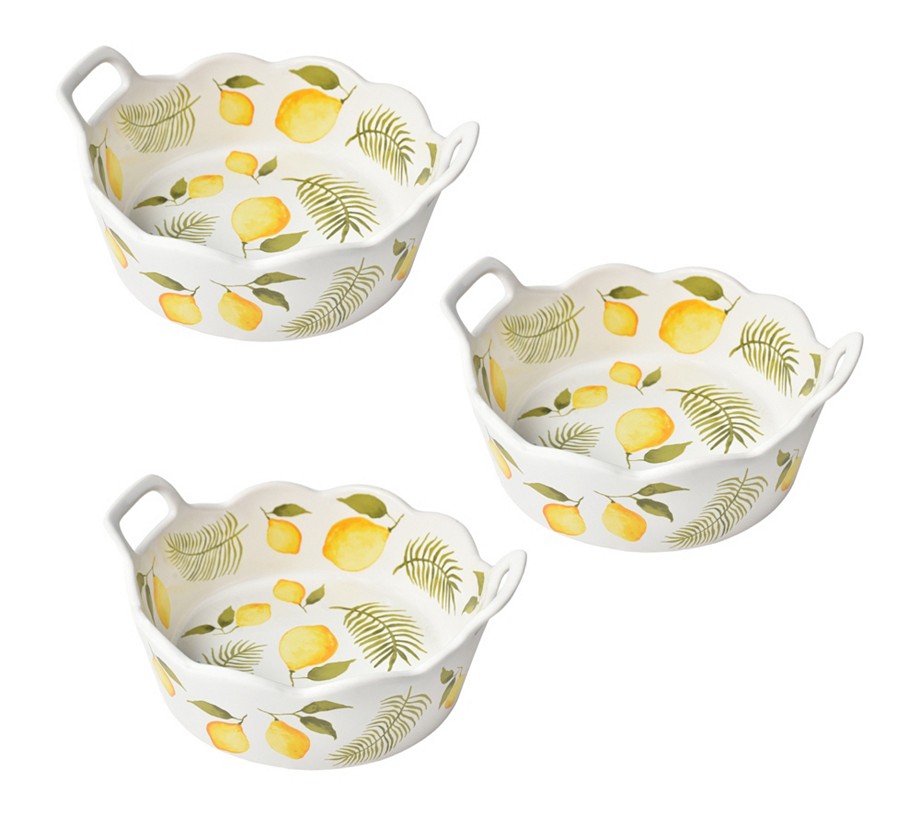 Temp-tations Set of (3) Round Nesting Mini Bakers