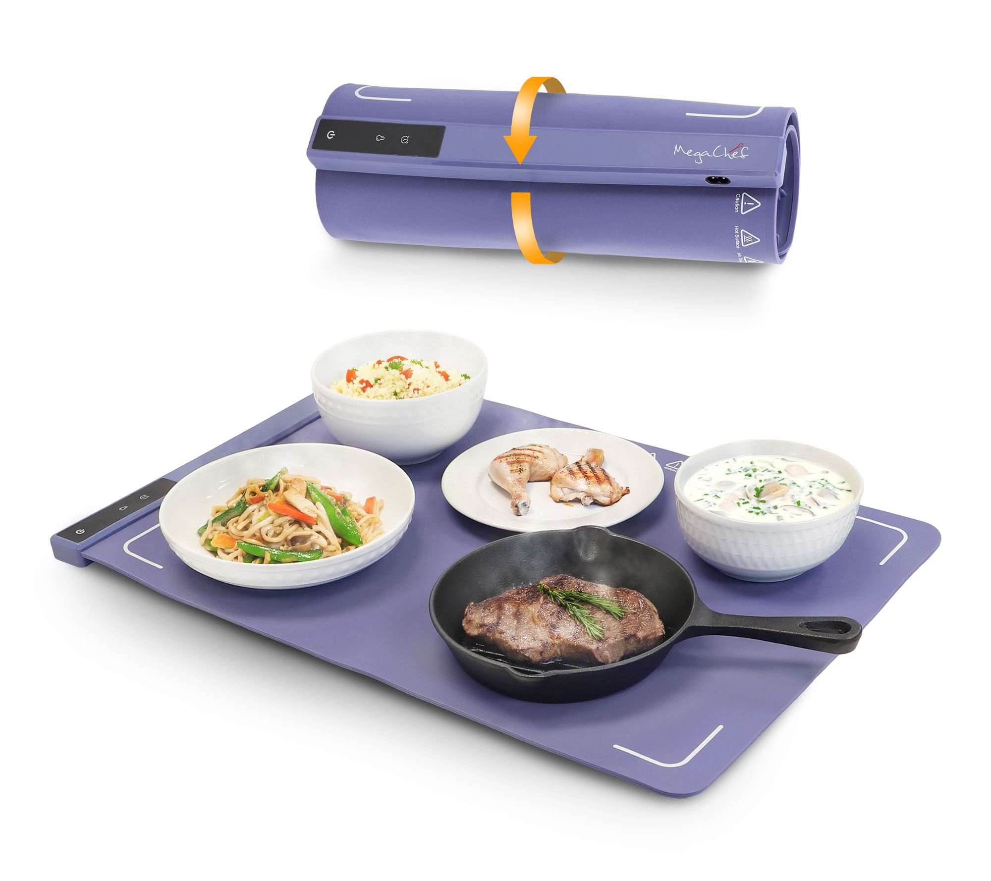 MegaChef 23x15. 75 In Silicone Warming Mat wit h Variable Temp