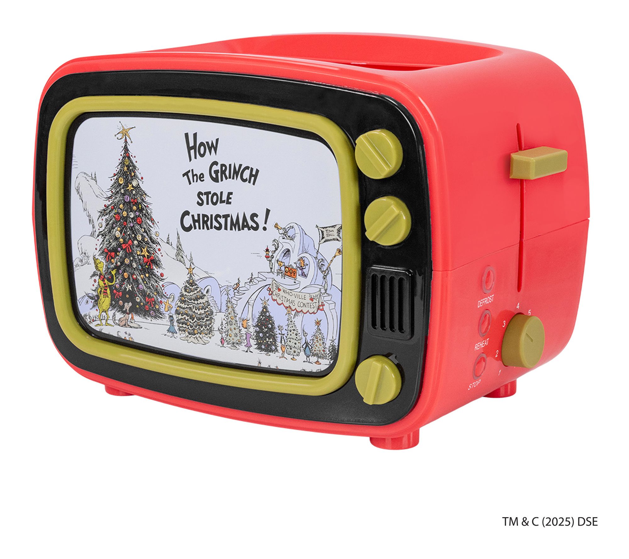 Uncanny Grinch TV 2-slice Toaster