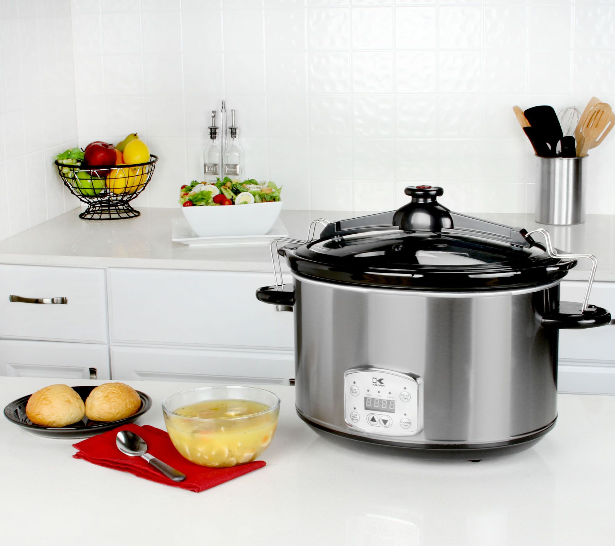 Kalorik 8qt Digital Slow Cooker with Locking Lid