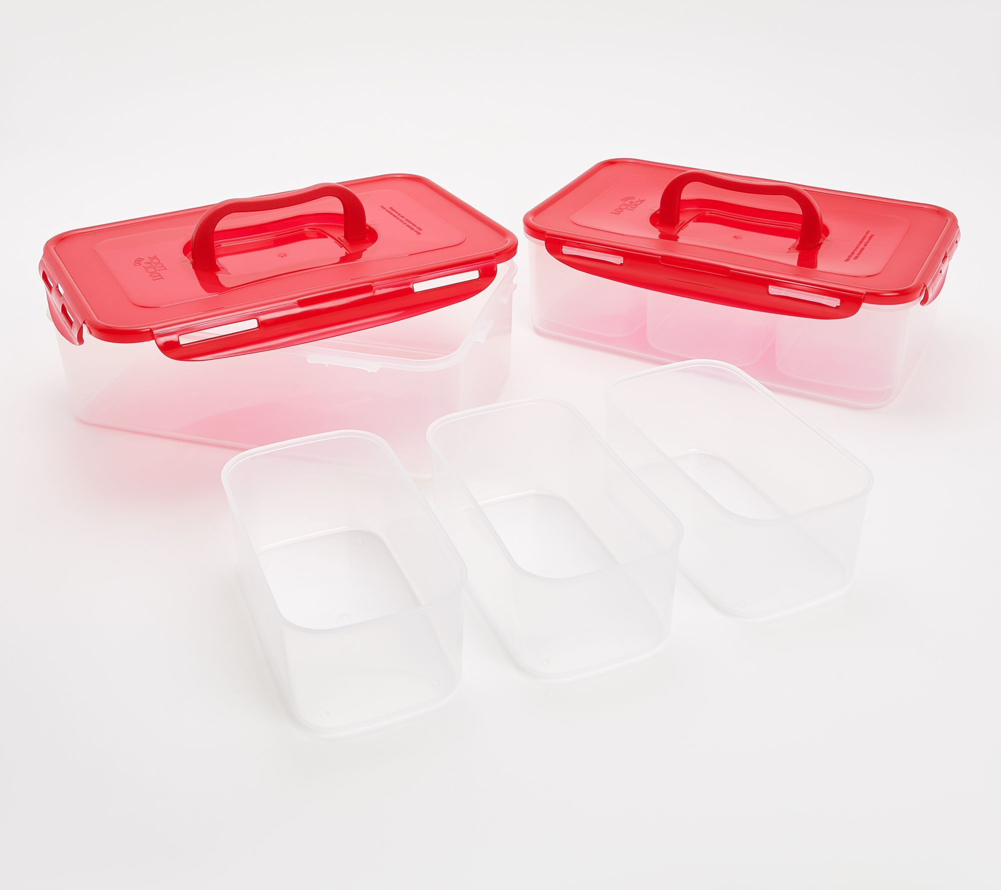 Lock & Lock ECO Food Storage Containers/Bin Set/BPA-Free/Dishwasher Safe,  Rectangular, 4 Piece - Rectangle, Assorted Colors