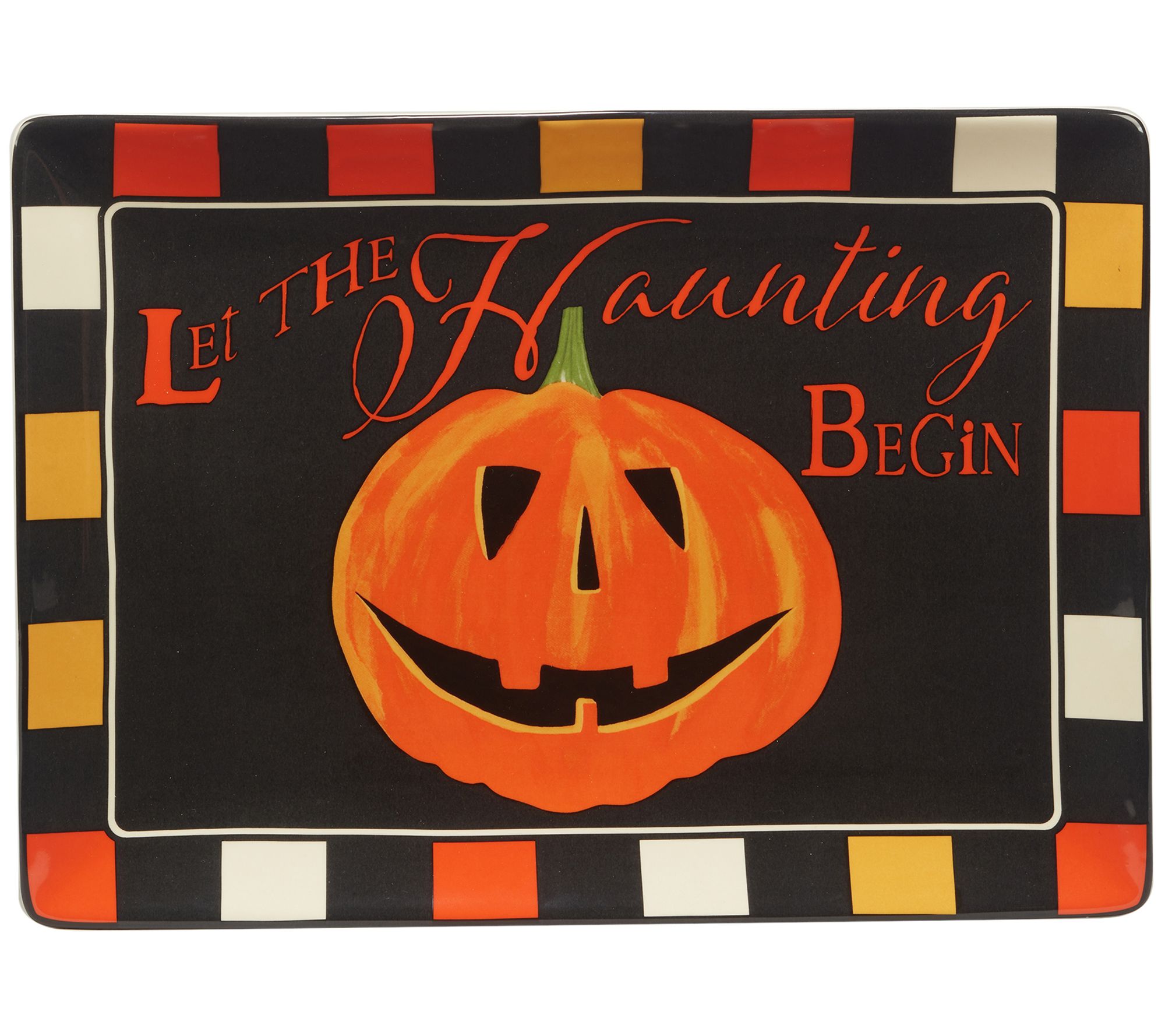 Certified International Spooky Halloween Rectangular Platter