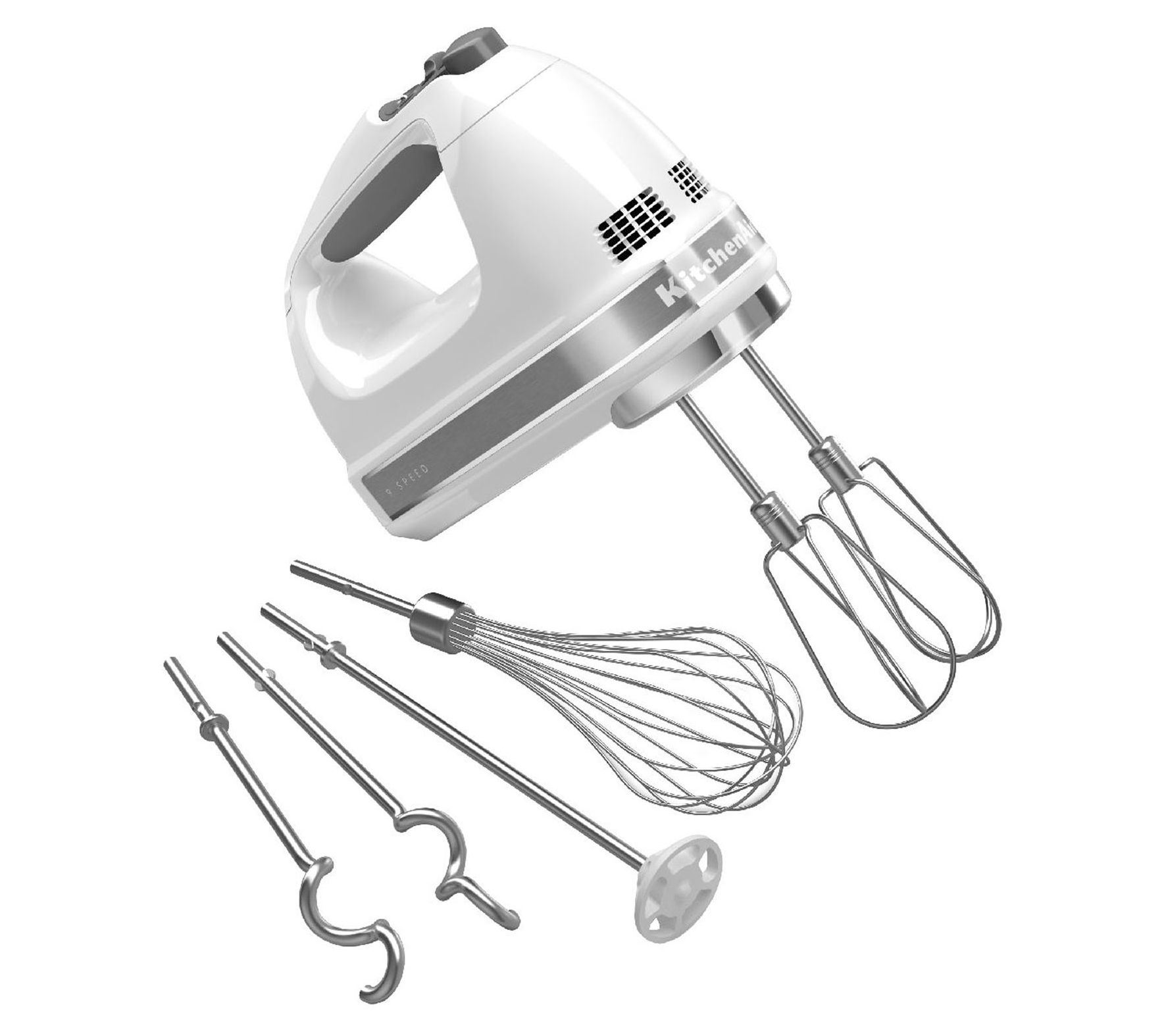 KitchenAid 9-Speed Hand Mixer with Turbo BeaterII Accessories