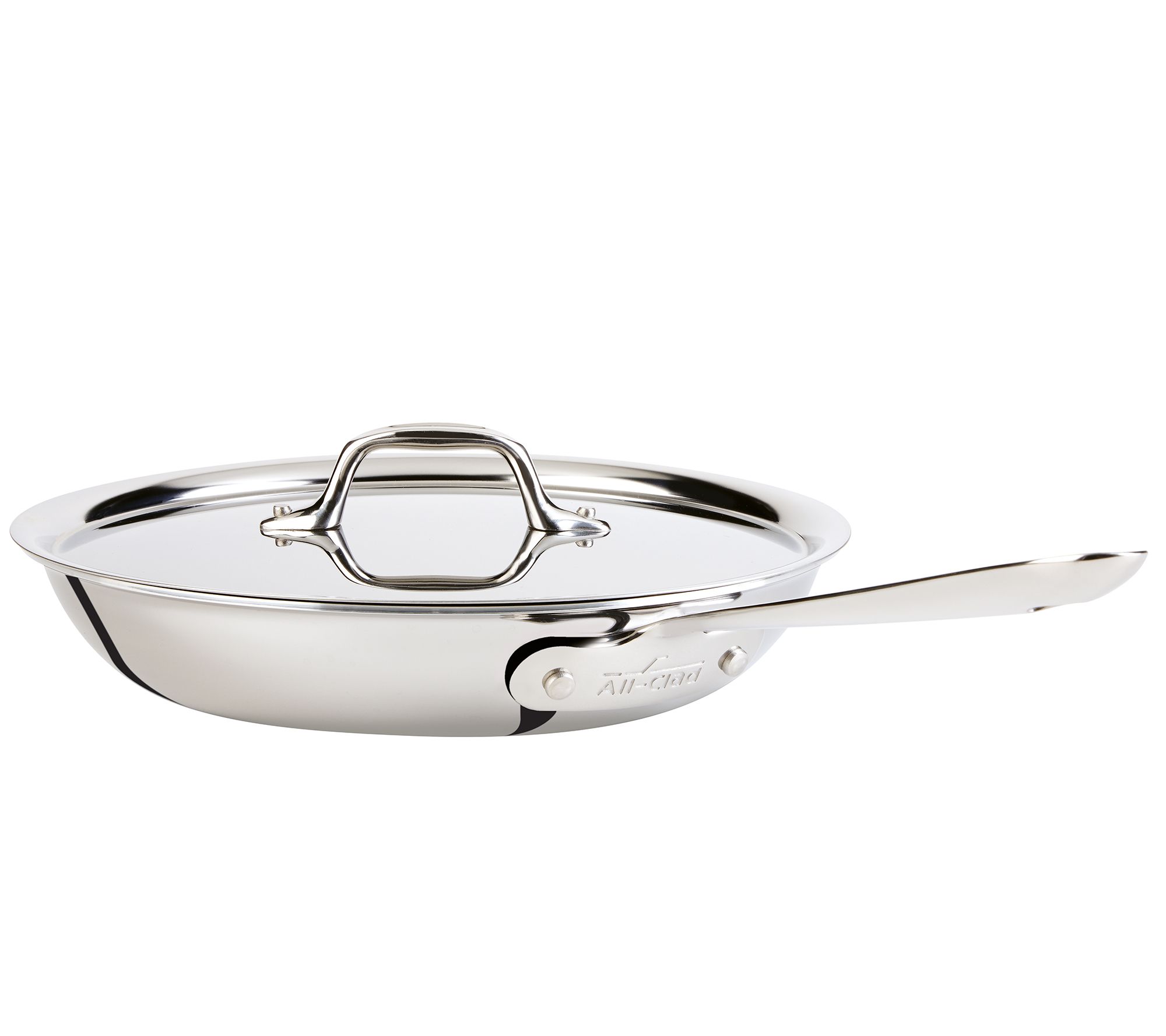 All-Clad Stainless Steel 10" Covered Fry Pan - QVC.com All Clad Stainless Steel Outdoor Fry Pan